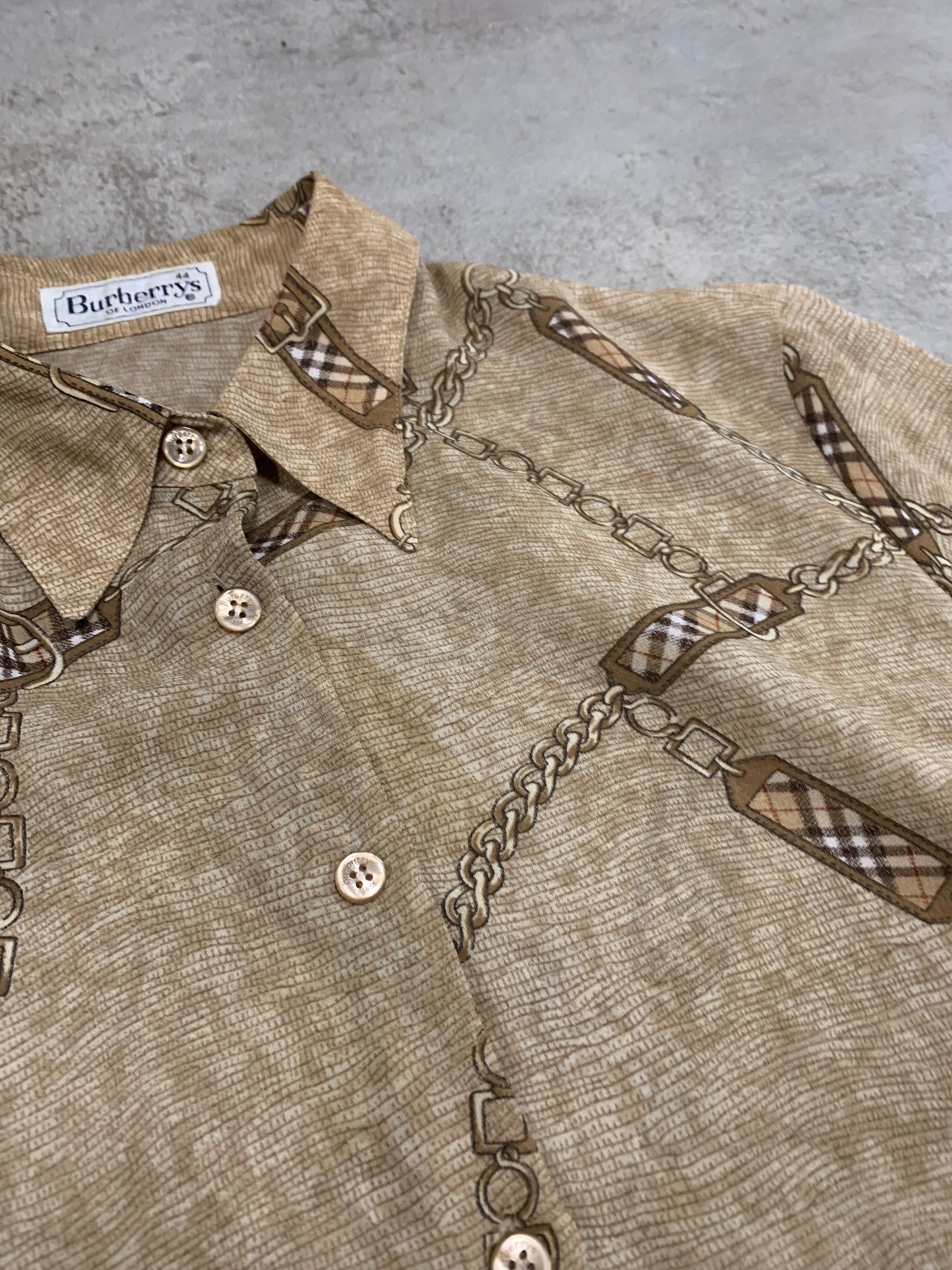 Camisa Seda Vintage Burberry 80’s - L (W)