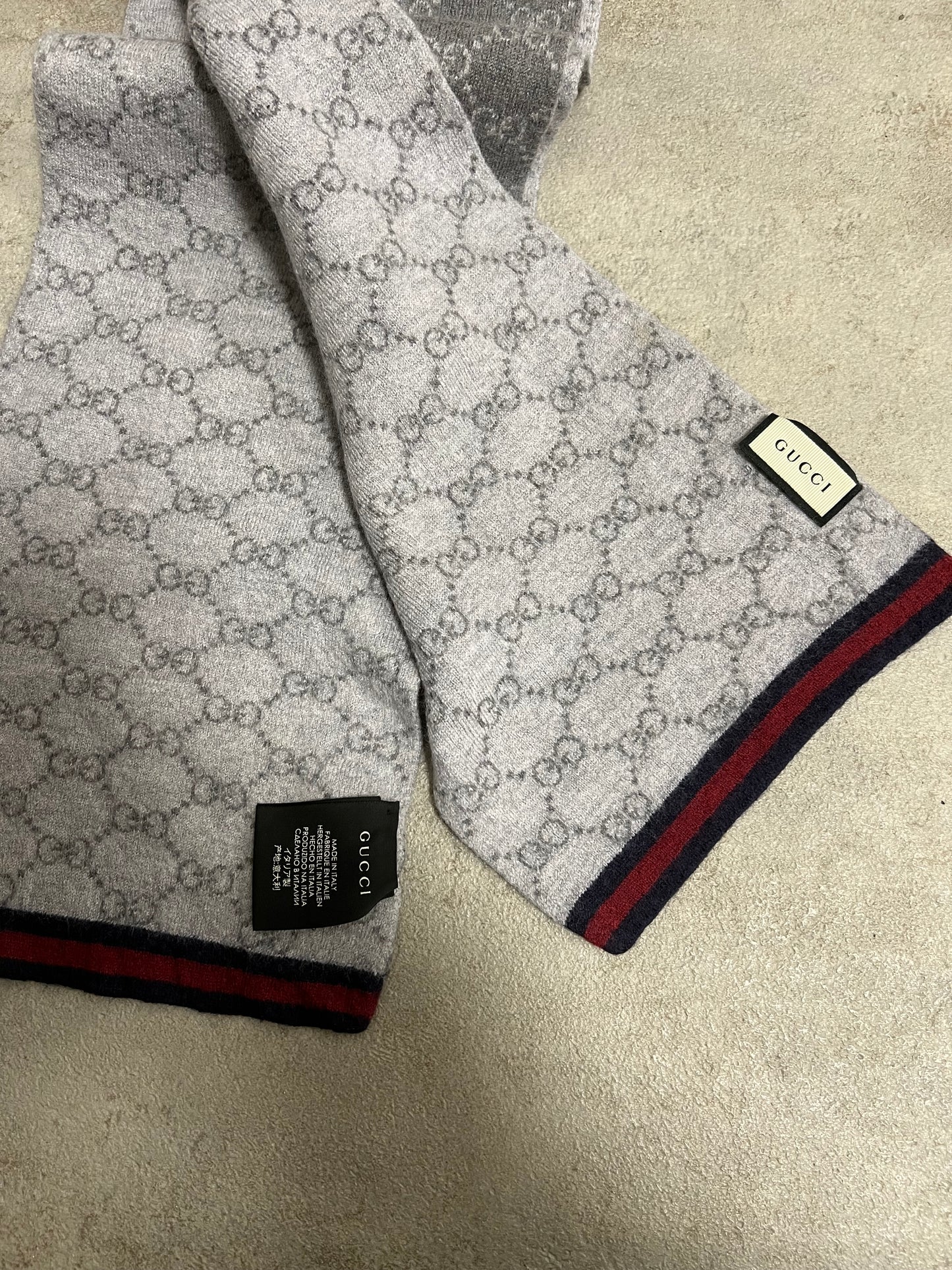 Bufanda Vintage Gucci GG Monogram