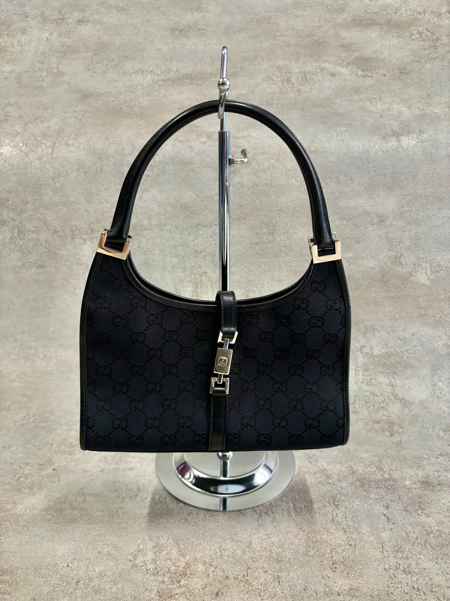 Bolso de Mano Jackie Gucci Monogram 00s Vintage