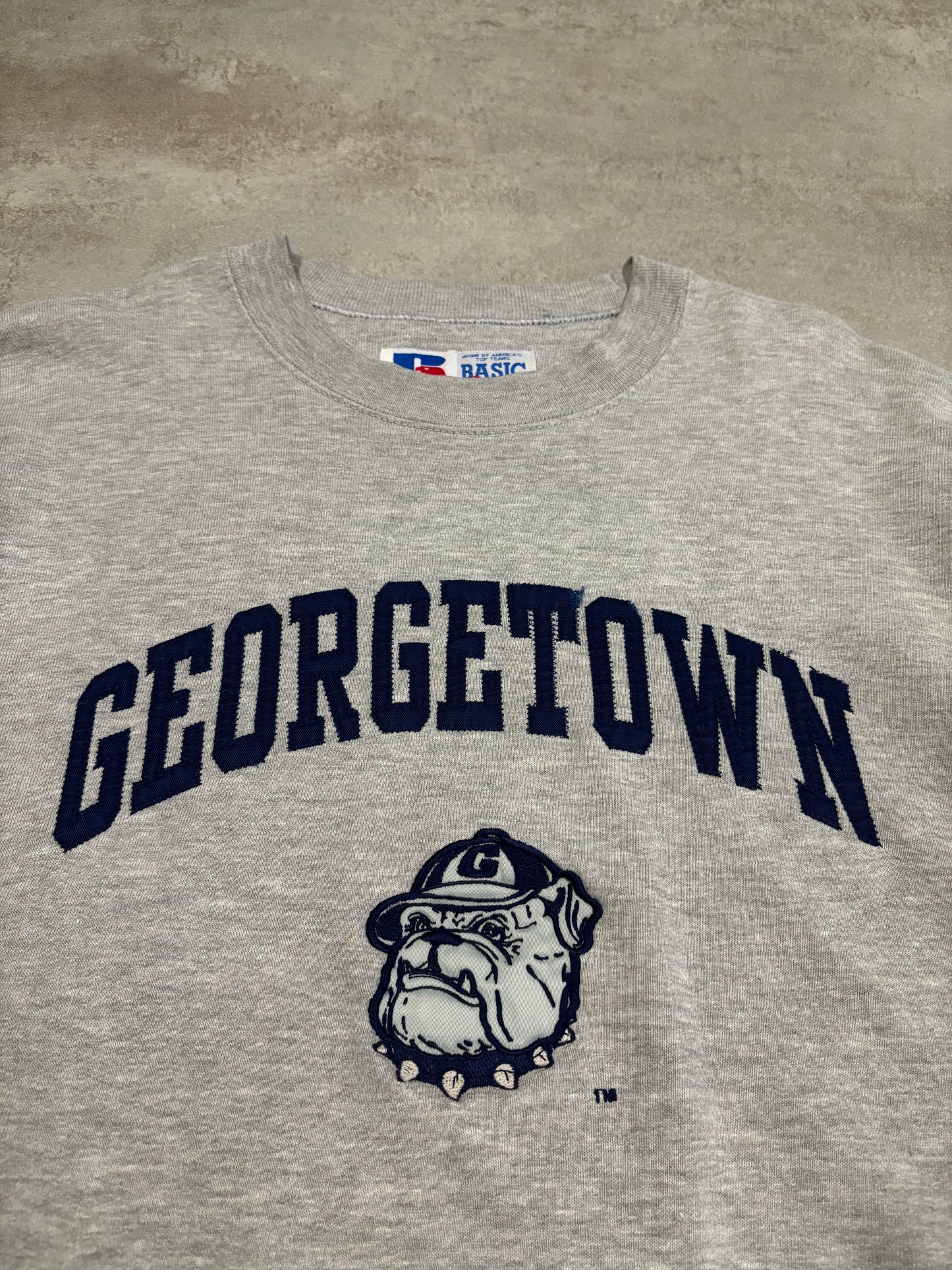 Vintage Russell Made In USA 'Georgetown' 90's Sweatshirt - L