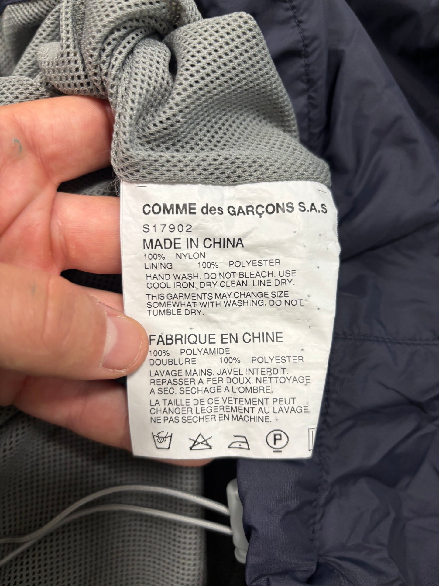 Chaqueta Hooded Cortavientos Técnica Comme Des Garçons S/S2009