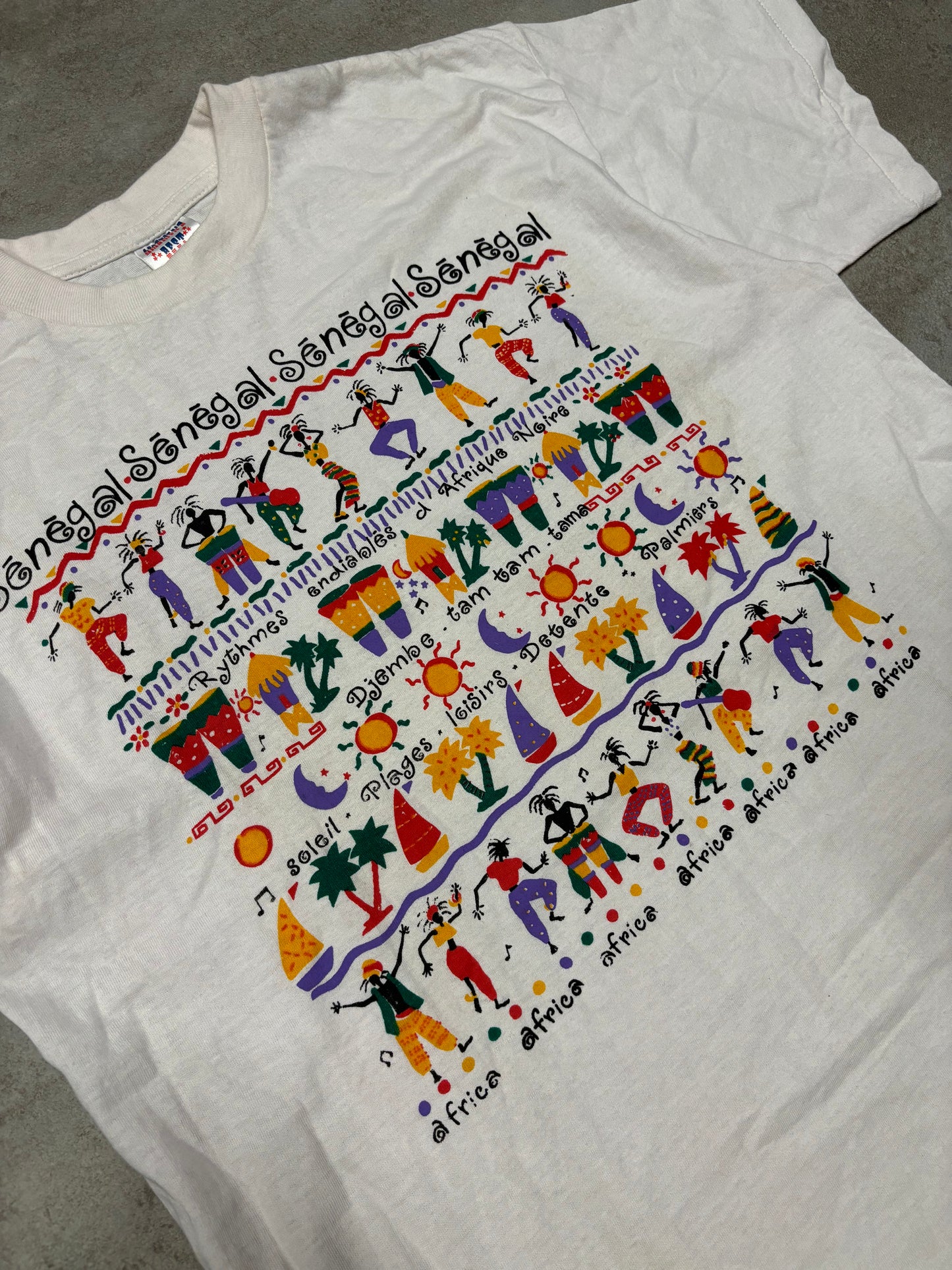 Camiseta Países Senegal 90s Single Stitch - M