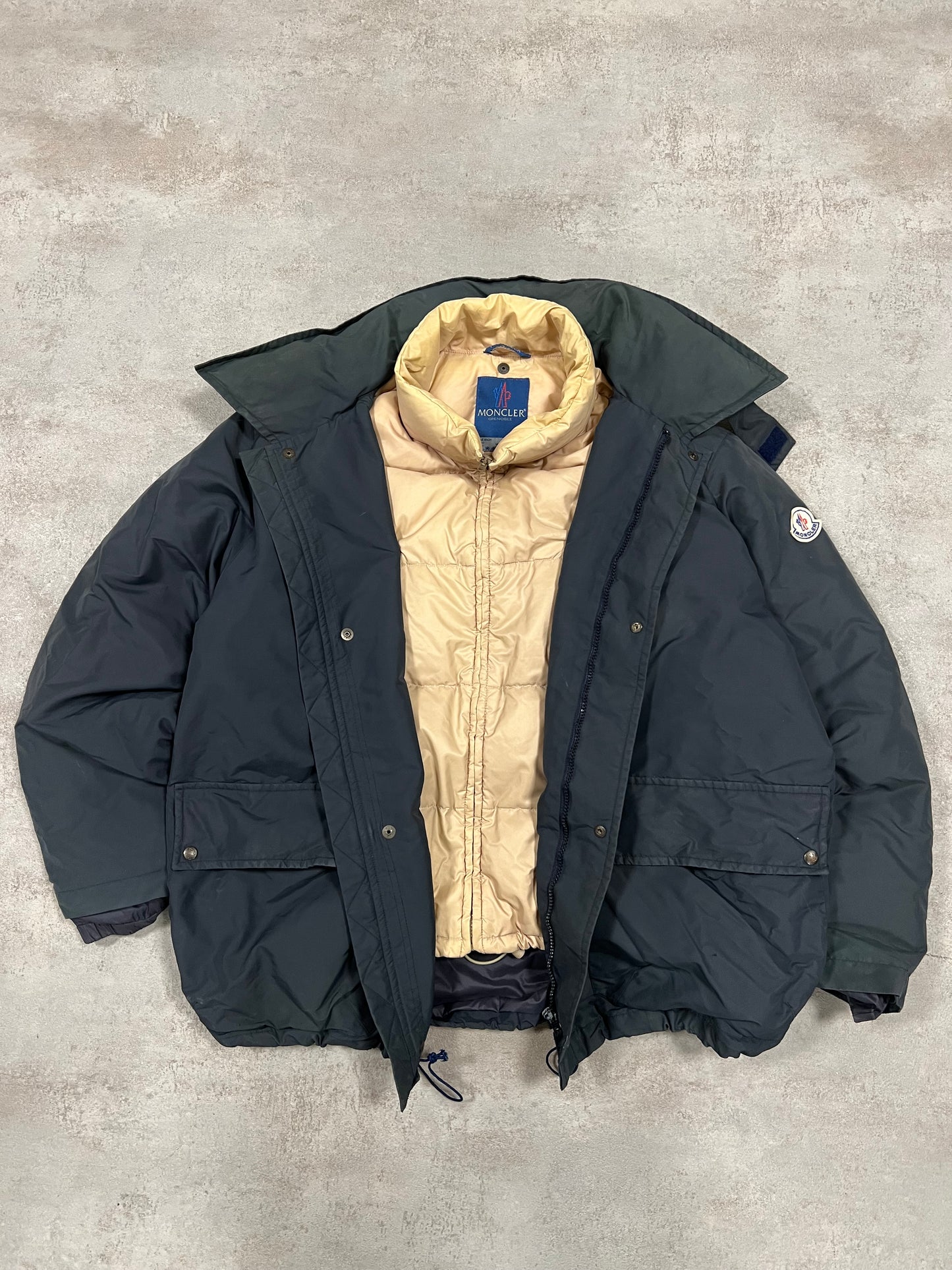 Chaqueta Puffer Vintage Moncler Dos Piezas 90’s - S