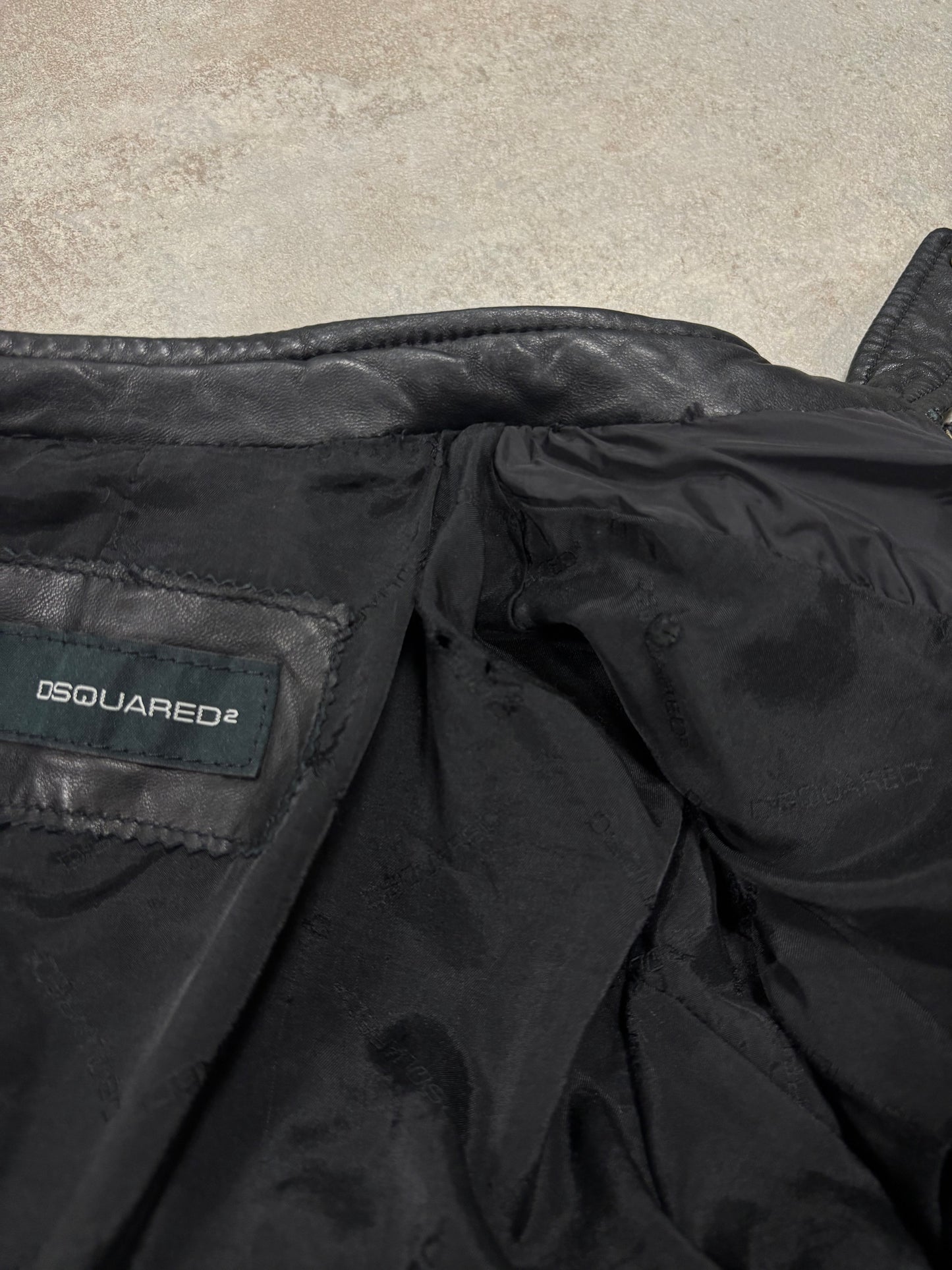 Chaqueta Racing Asimétrica Multizip Dsquared2 00s Vintage - XS