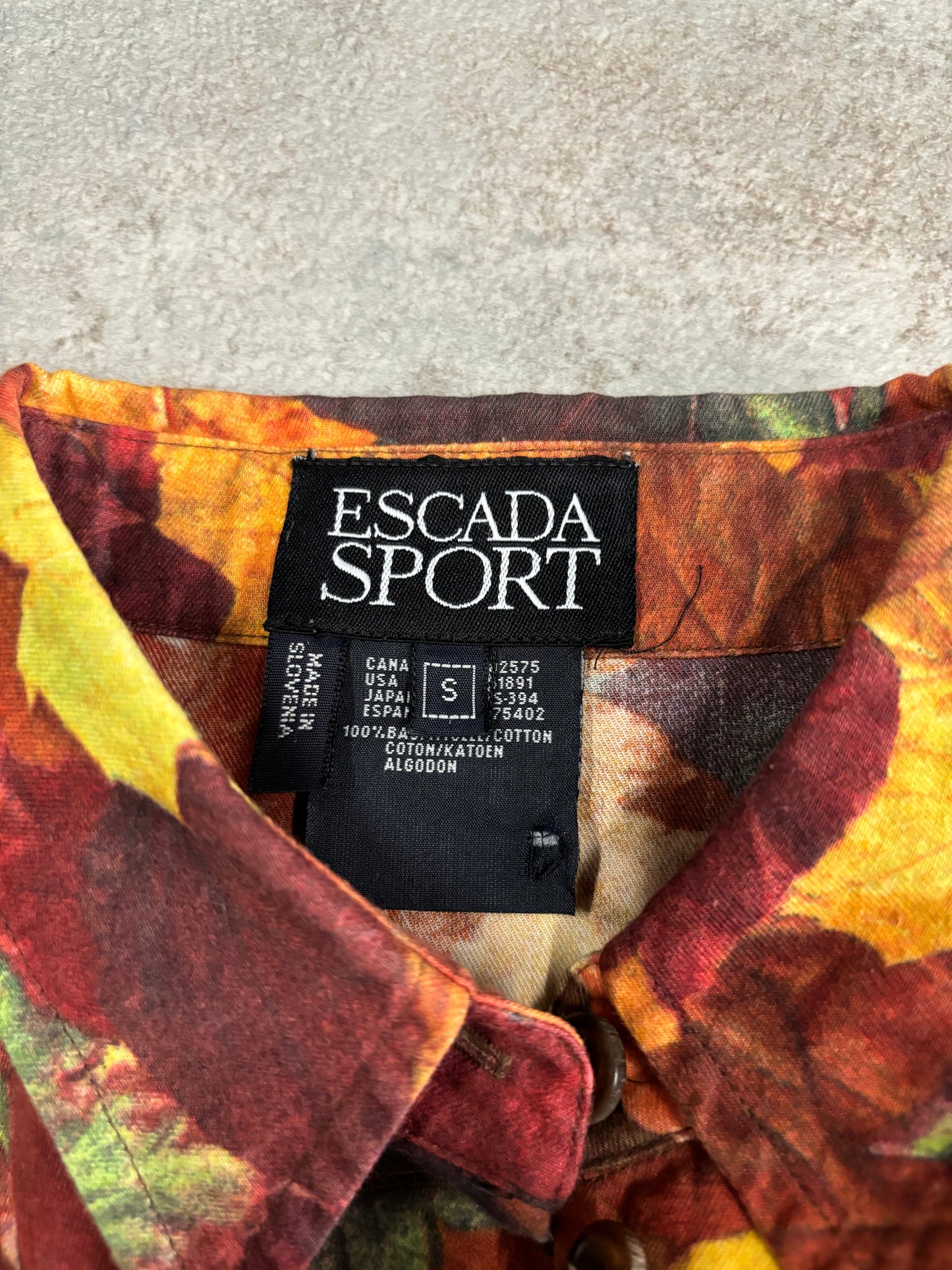Escada Sport Spring Printed Shirt - S Woman