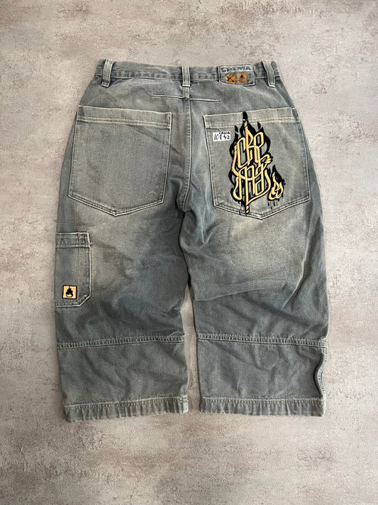 Shorts Baggy Vintage Crema Hip Hop 00’s - L