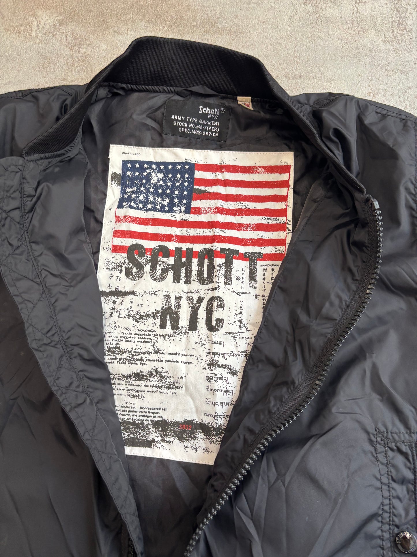 Chaqueta Light Bomber Schott 00s Vintage - S