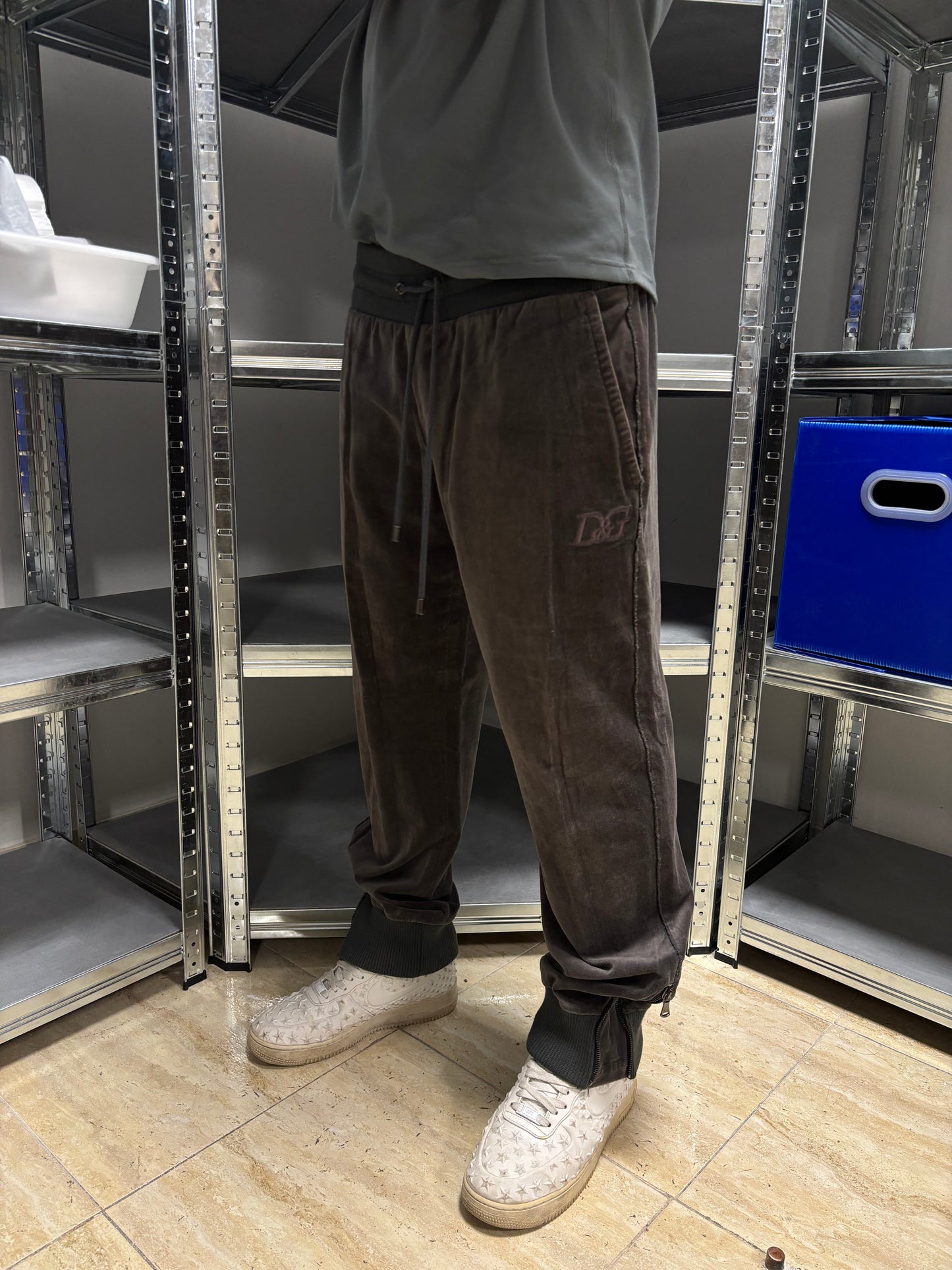 Pantalones Flared Joggers Velour Dolce & Gabbana - M