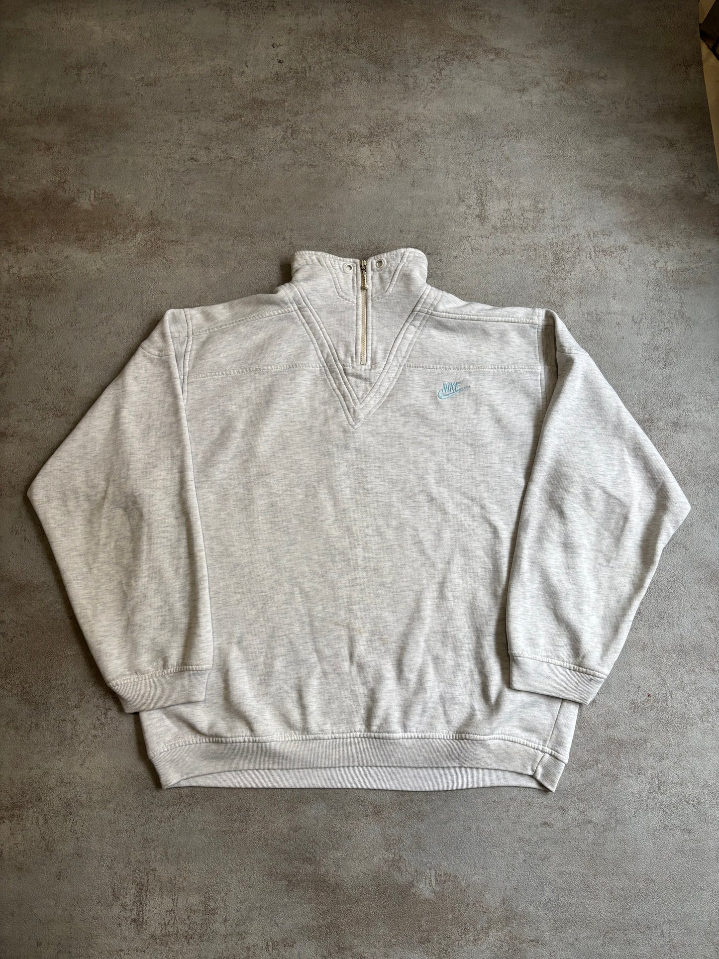 Half Zip Nike Big Logo 80s - L