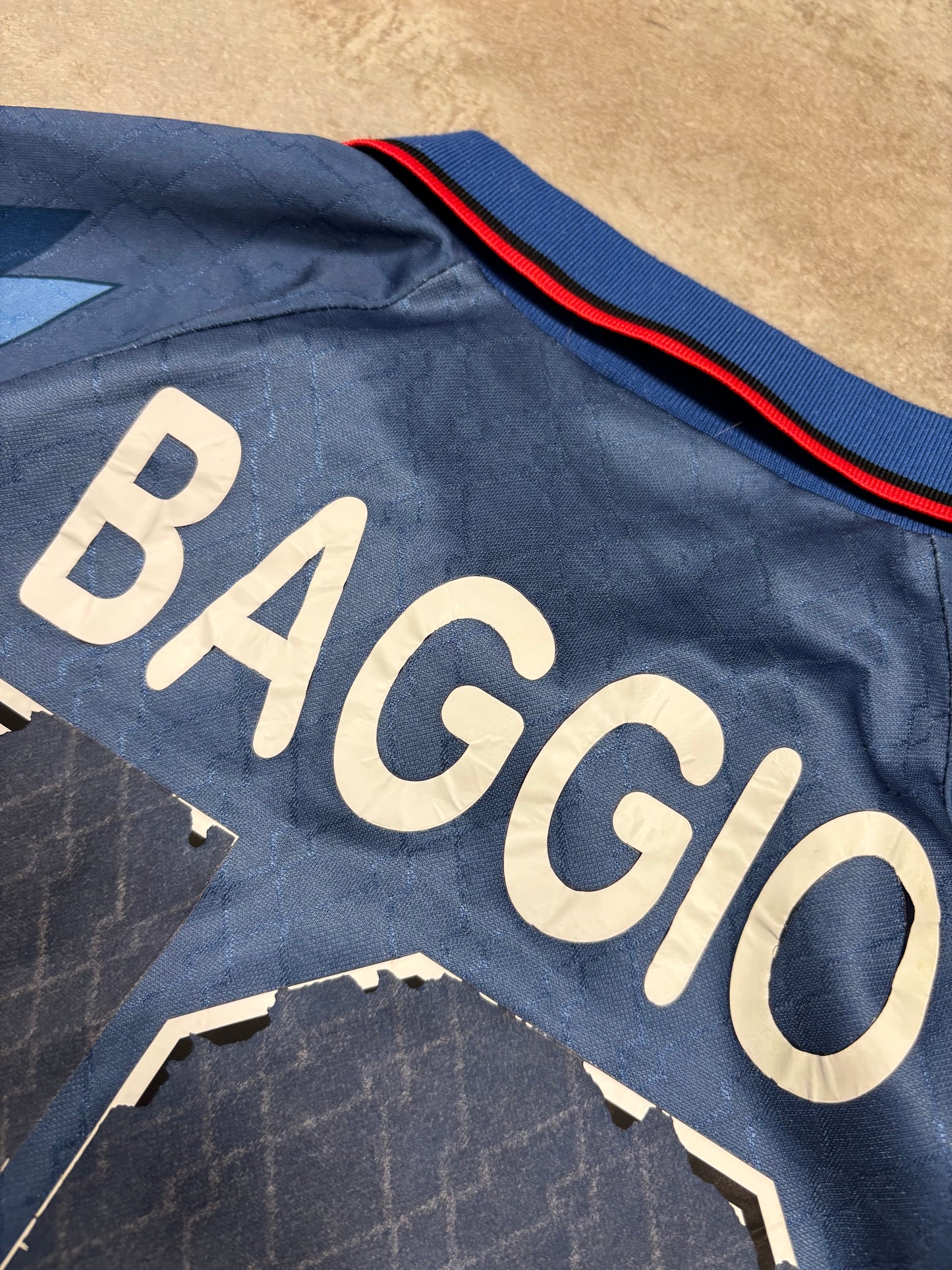Camiseta 4 Equipación Lotto A.C Milán ‘Baggio 18’ 1995/96 Vintage - M