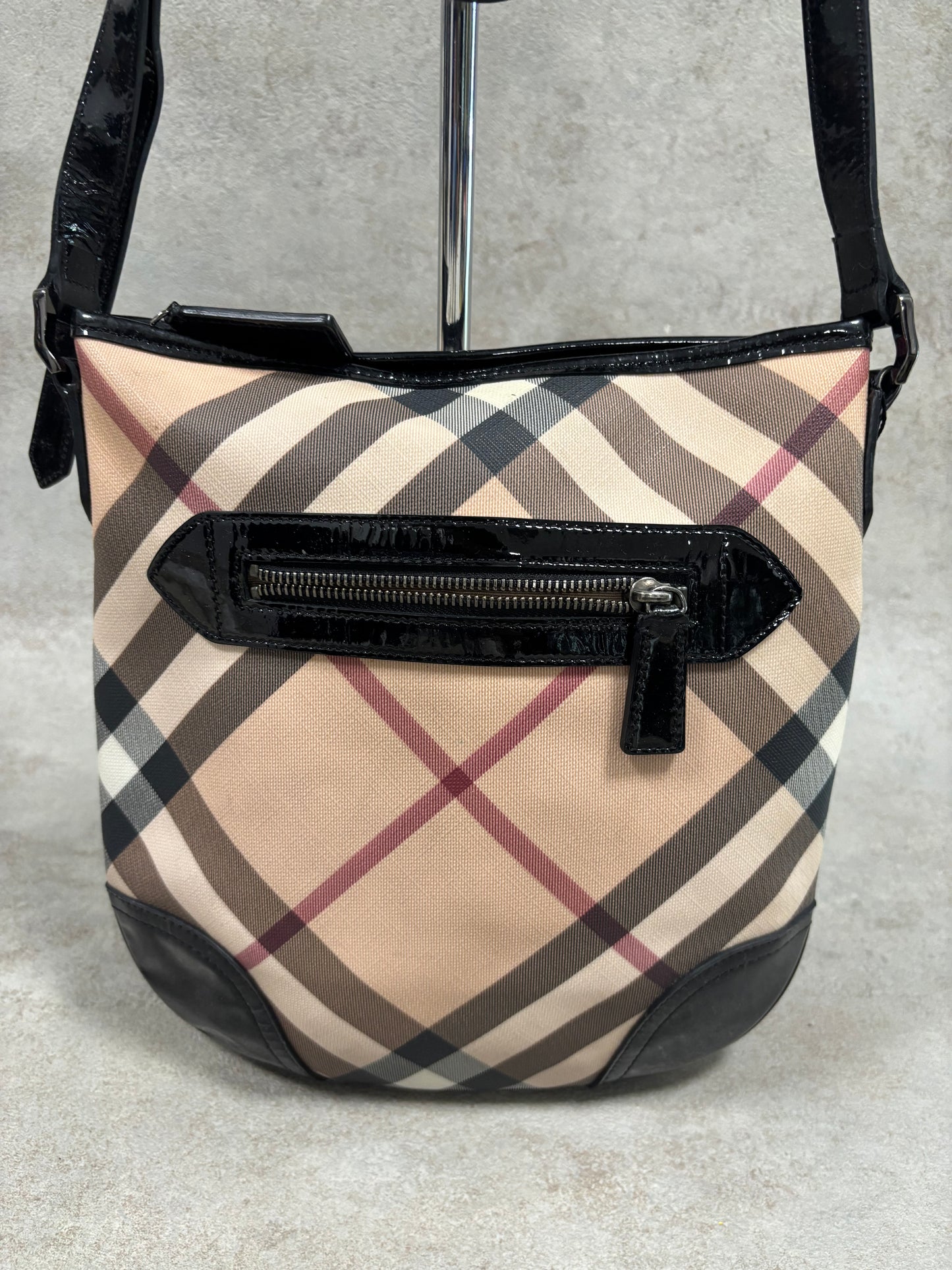 Bolso De Hombro Burberry Supernova ‘Nova Check’ 00s Vintage