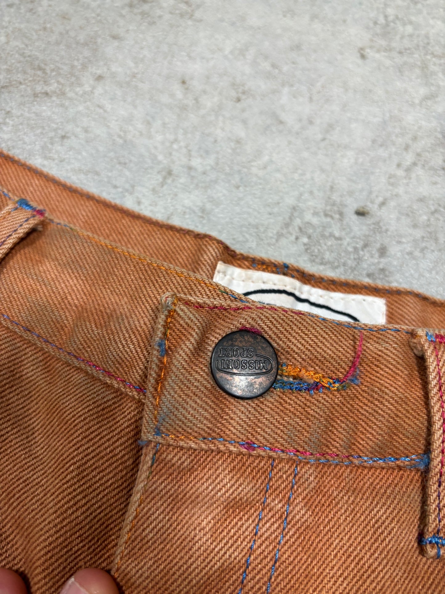 Pantalones Rectos Missoni Sport 90s Vintage - M