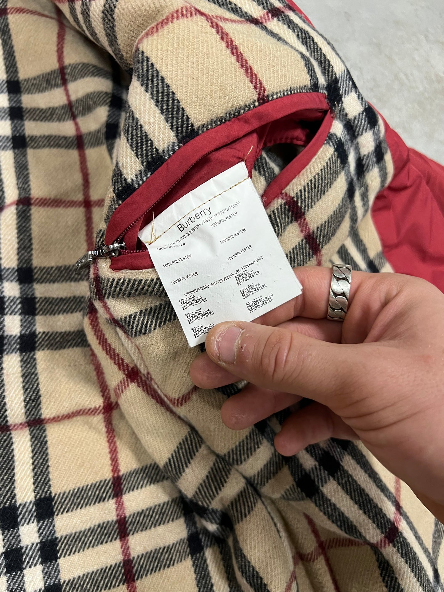 Chaqueta Harrington Vintage Burberry Novacheck - M