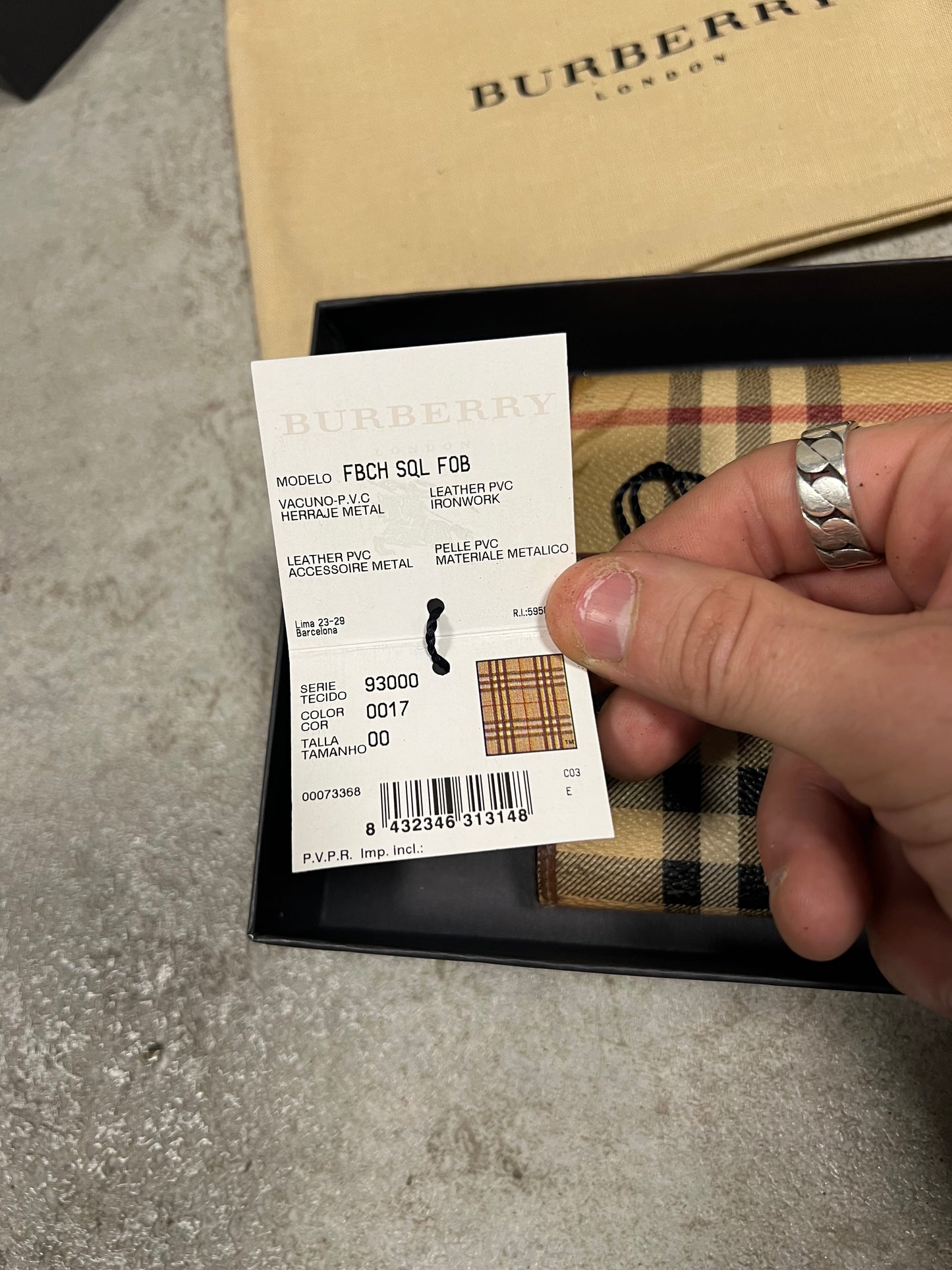 Cartera Piel Vintage Burberry Nova Check 00’s