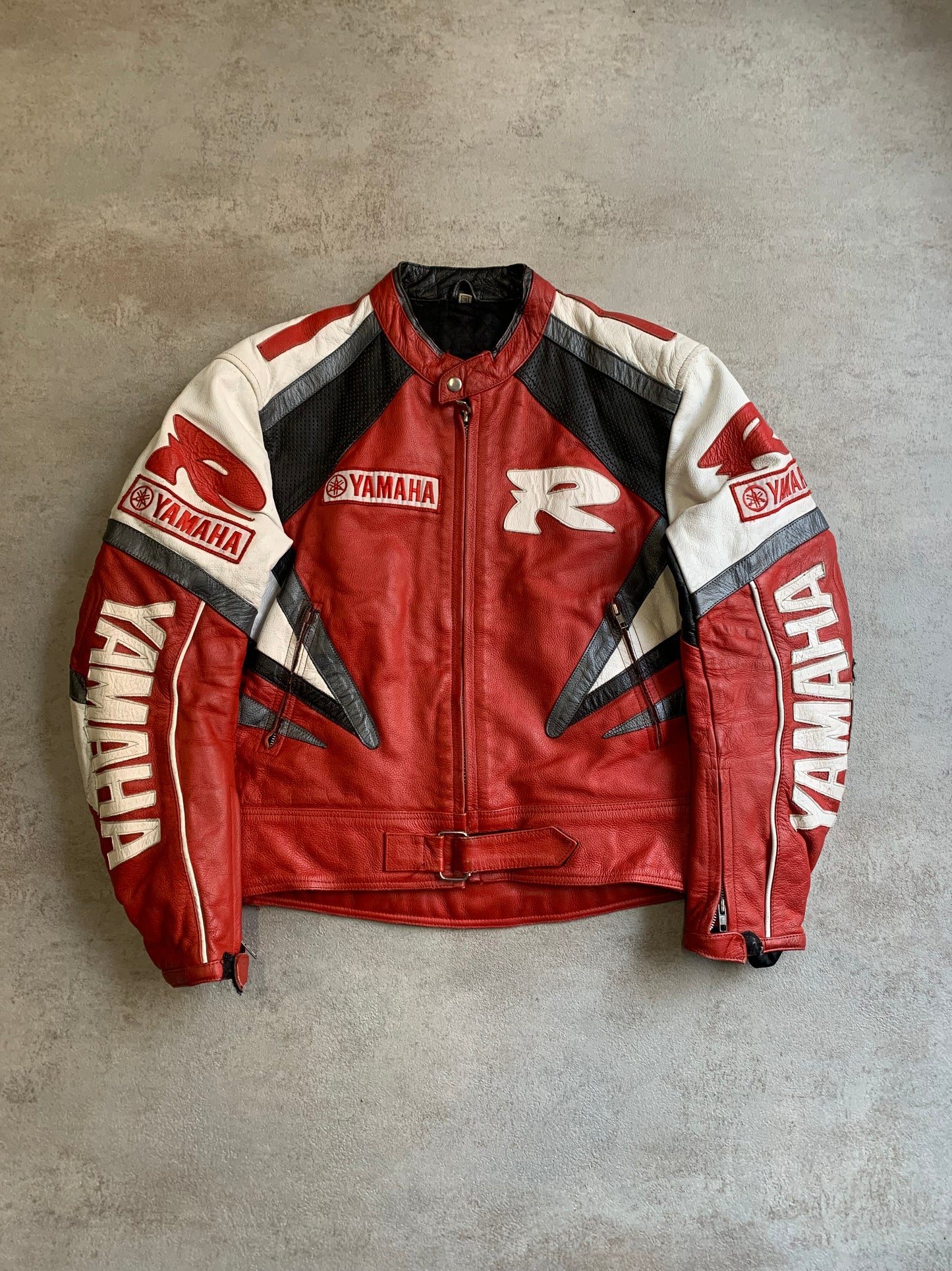 Chaqueta Cuero Motor Vintage Yamaha