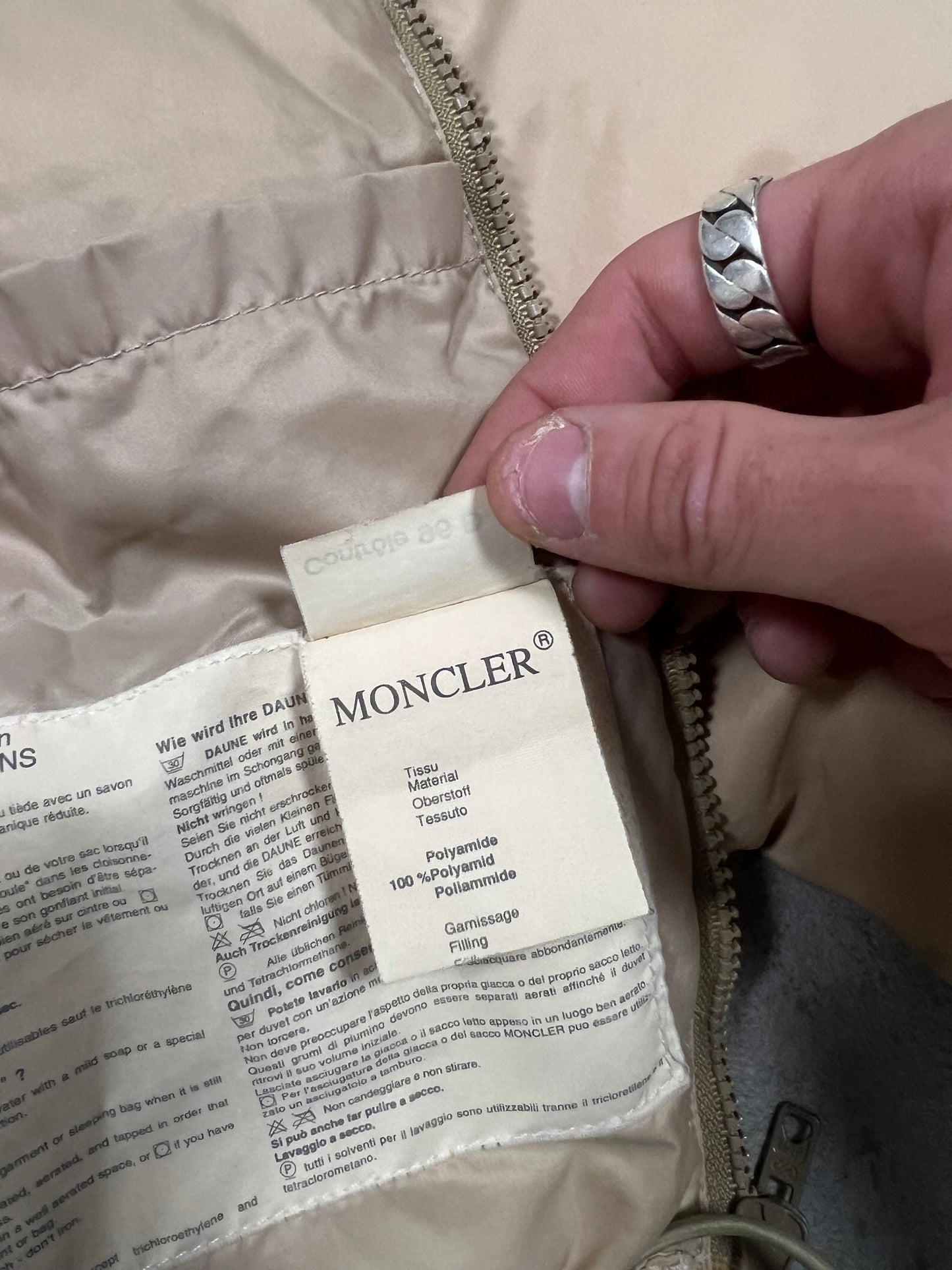 Chaqueta Puffer Vintage Moncler Dos Piezas 90’s - S
