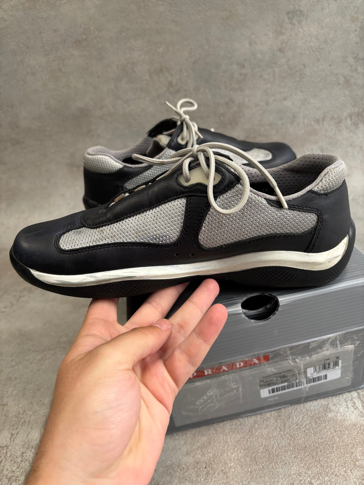 Zapatos Leather Prada America’s Cup 00s Vintage - 39’5