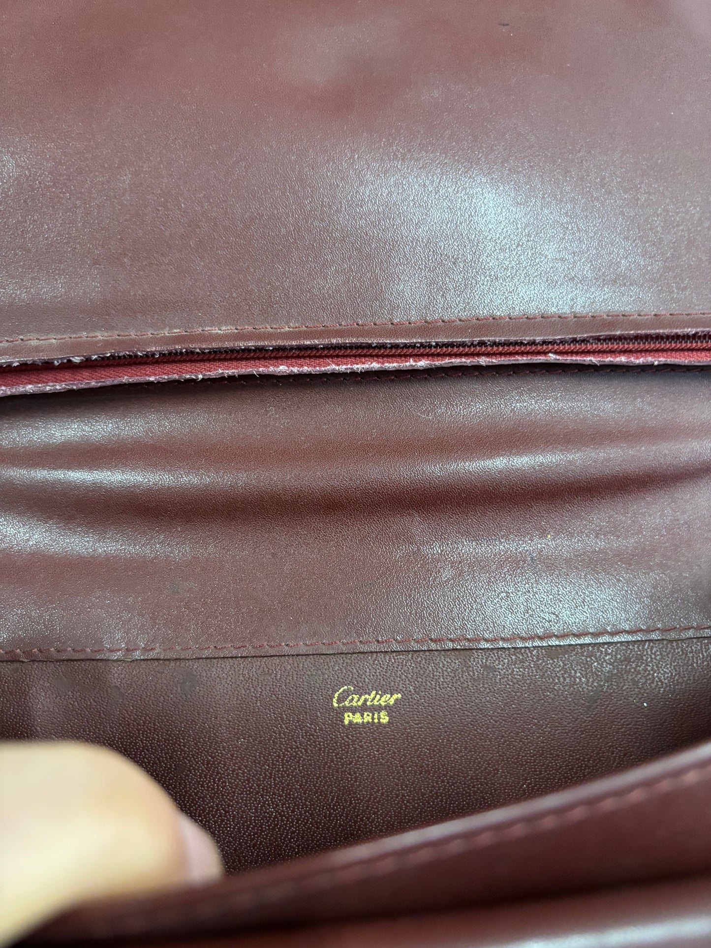 Bolso Cuero Cartier 90s Vintage