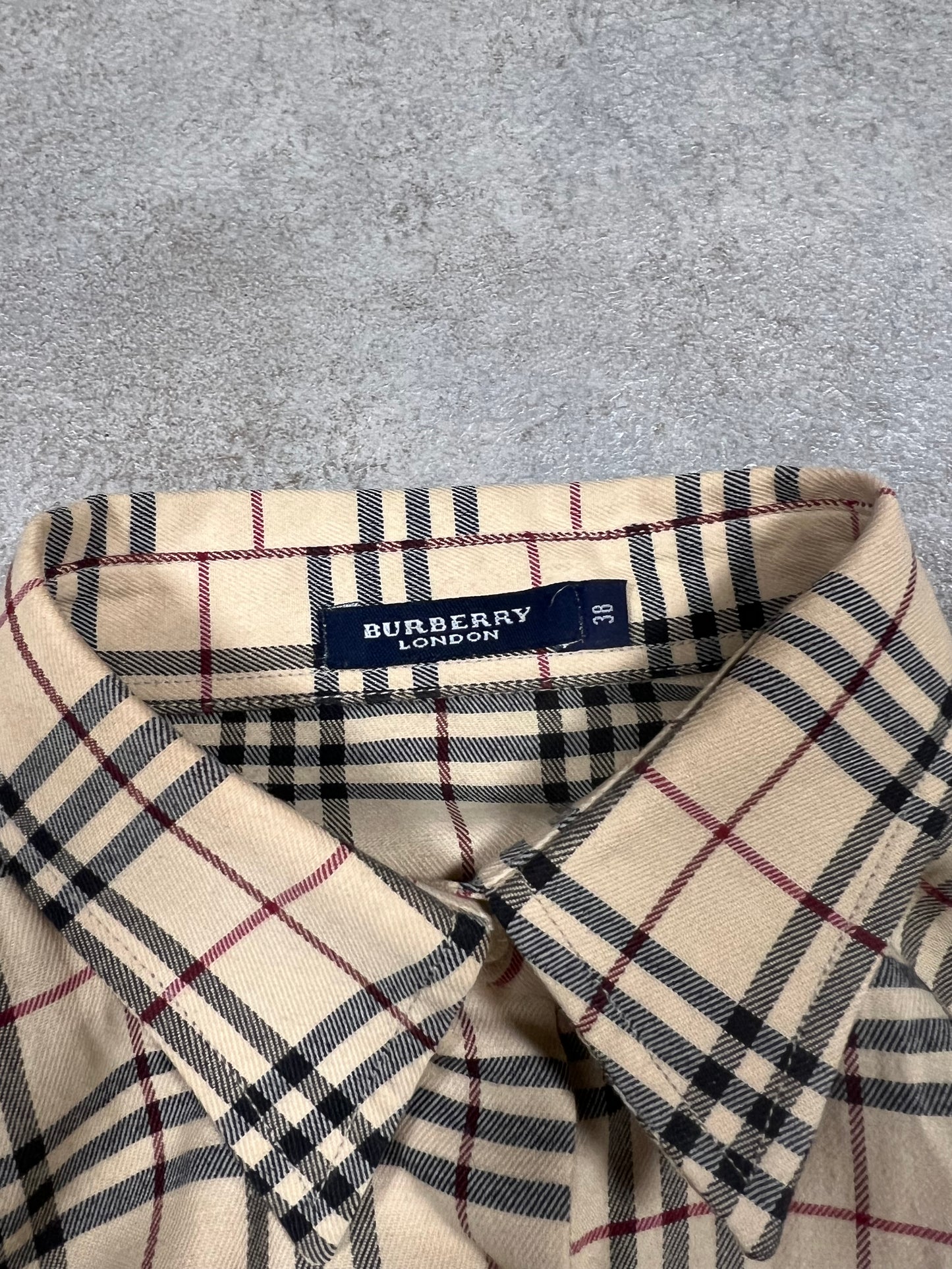 Camisa Vintage Burberry Nova Check 90’s - S