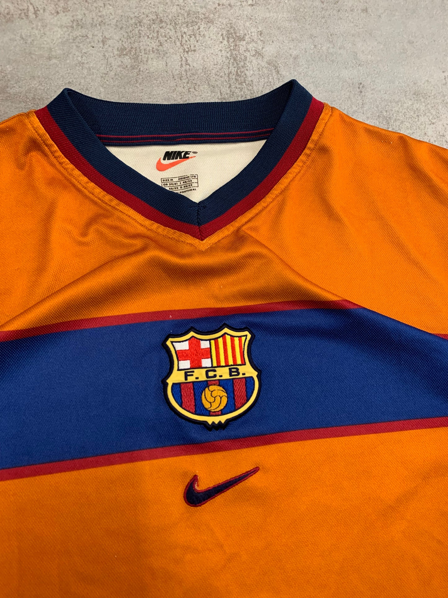 Camiseta Fútbol Vintage Nike  Barcelona 1996 Away Kit - M