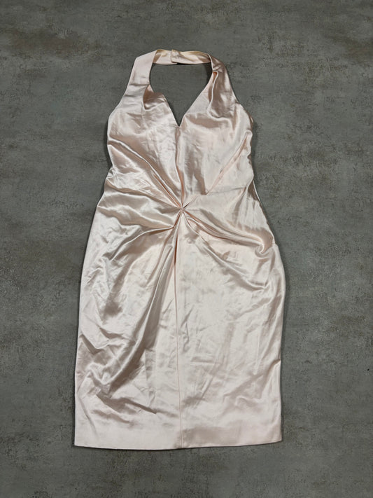 Vestido Cóctel Salvatore Ferragamo 00s Vintage - M