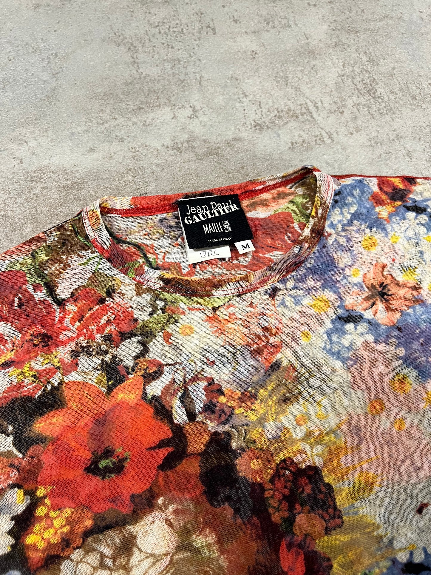 Top Estampado Mesh Vintage Jean Paul Gaultier 00’s - M