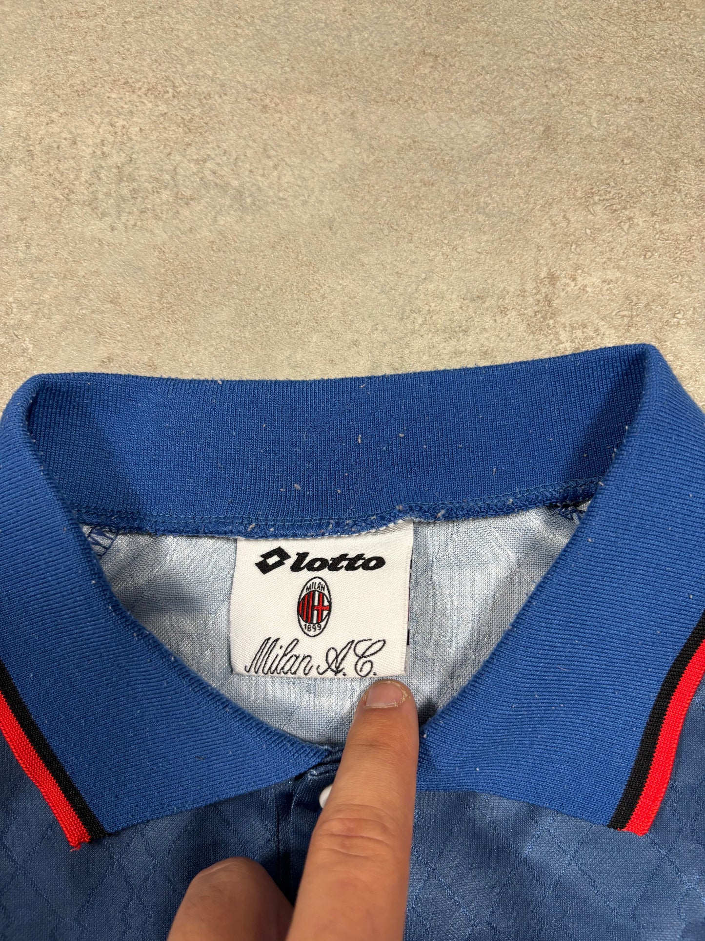 Camiseta 4 Equipación Lotto A.C Milán ‘Baggio 18’ 1995/96 Vintage - M