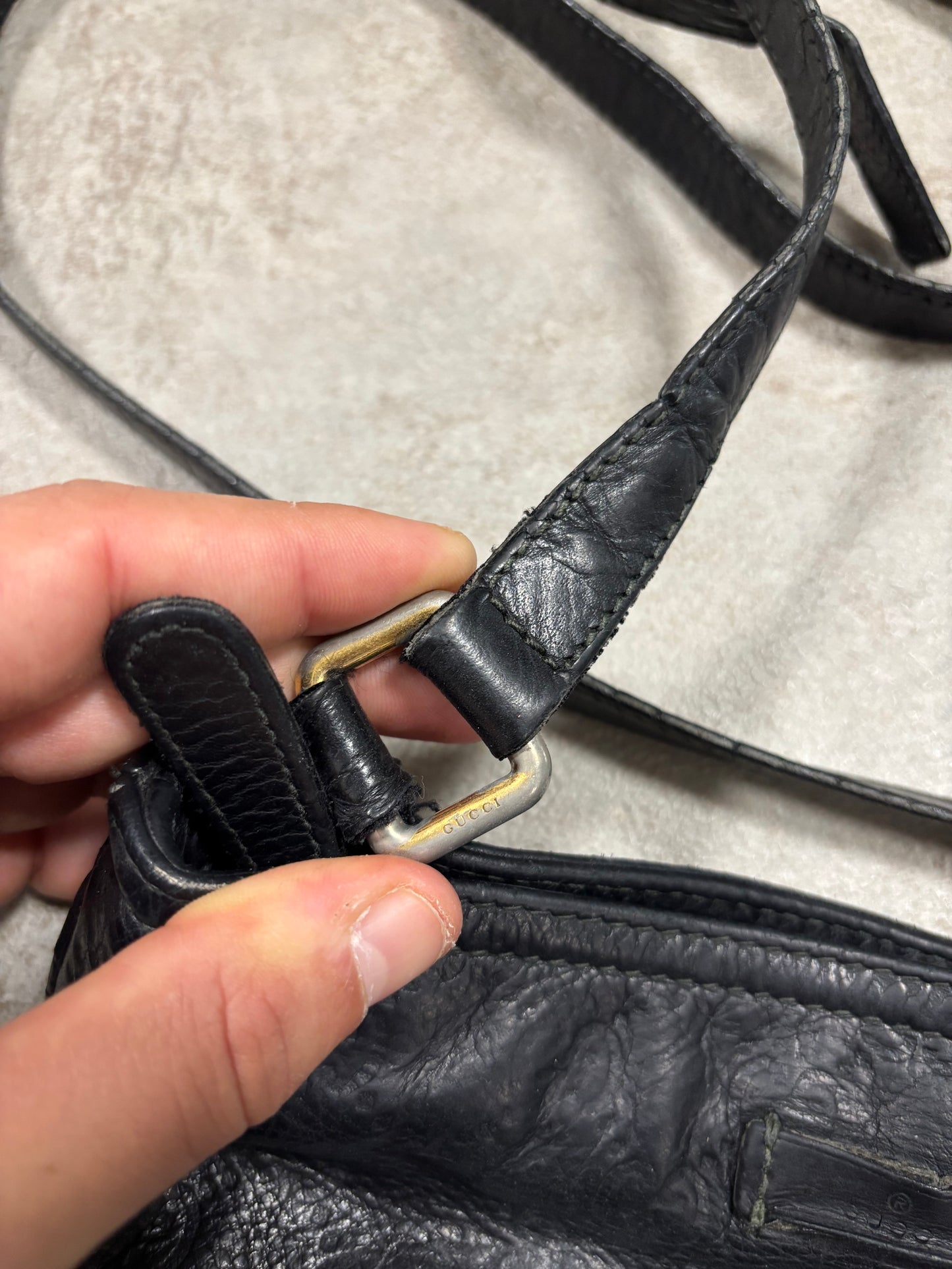 Bolso Bandolera Guccissima Monogram Cuero Gucci 00s Vintage