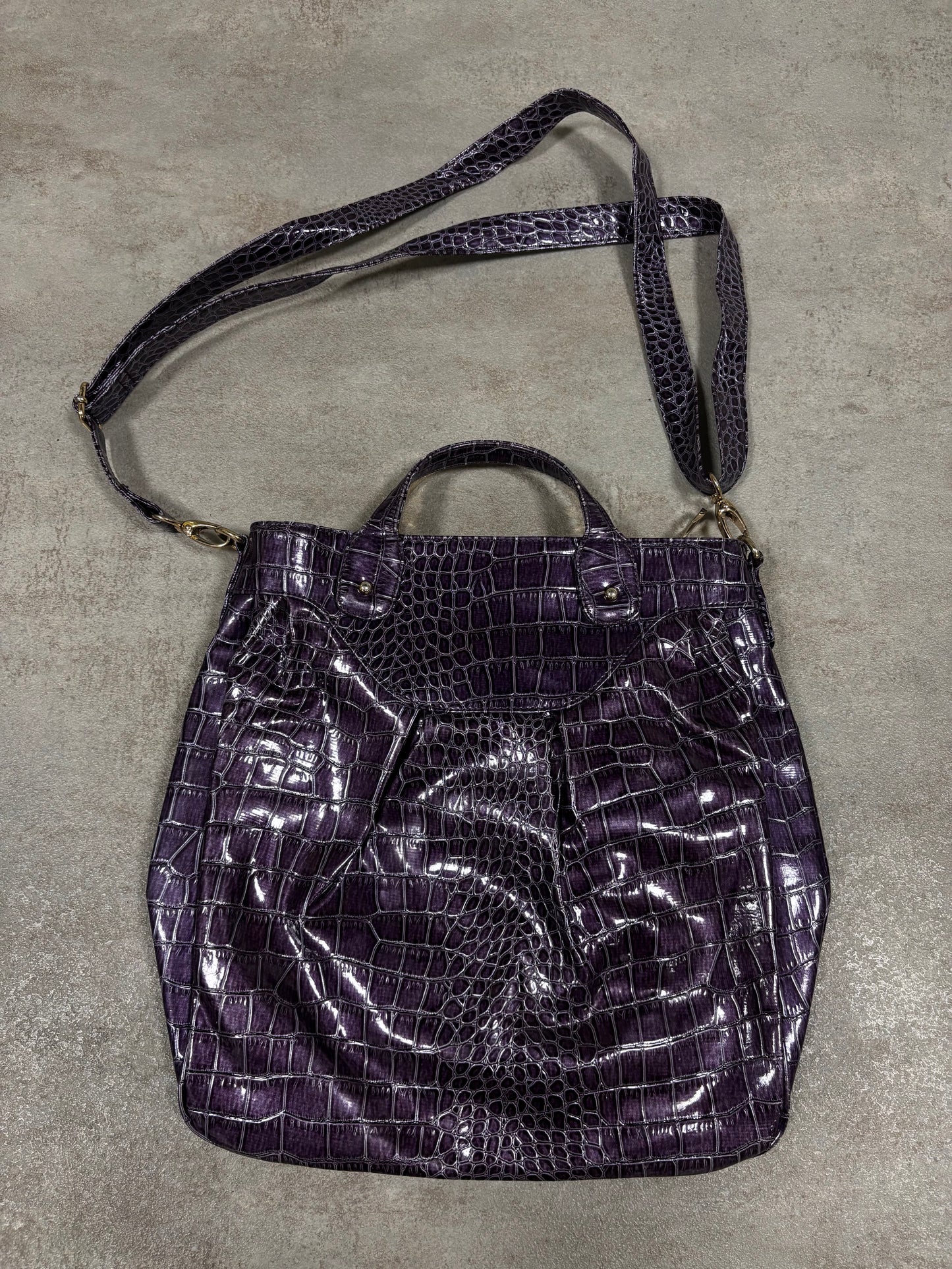 Bolso Mano Charol Bluemarine 00s Vintage