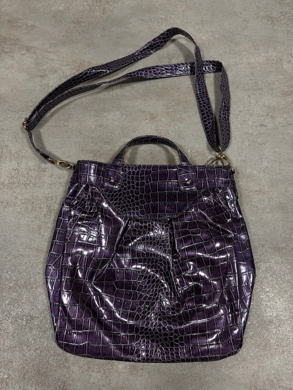 Bolso Mano Charol Bluemarine 00s Vintage