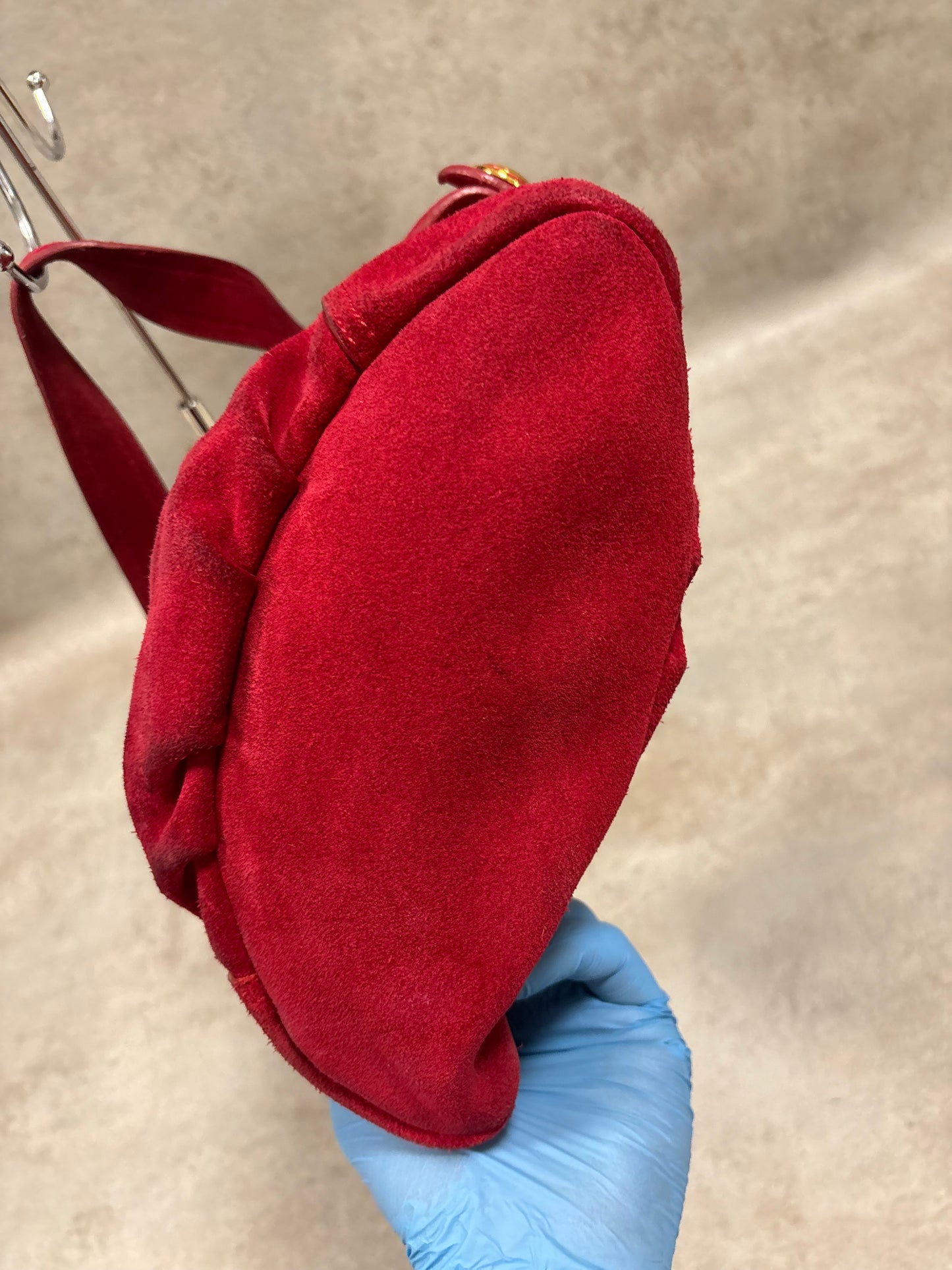Bolso Hombro ‘Suede’ Gianfranco Ferré 00s Vintage