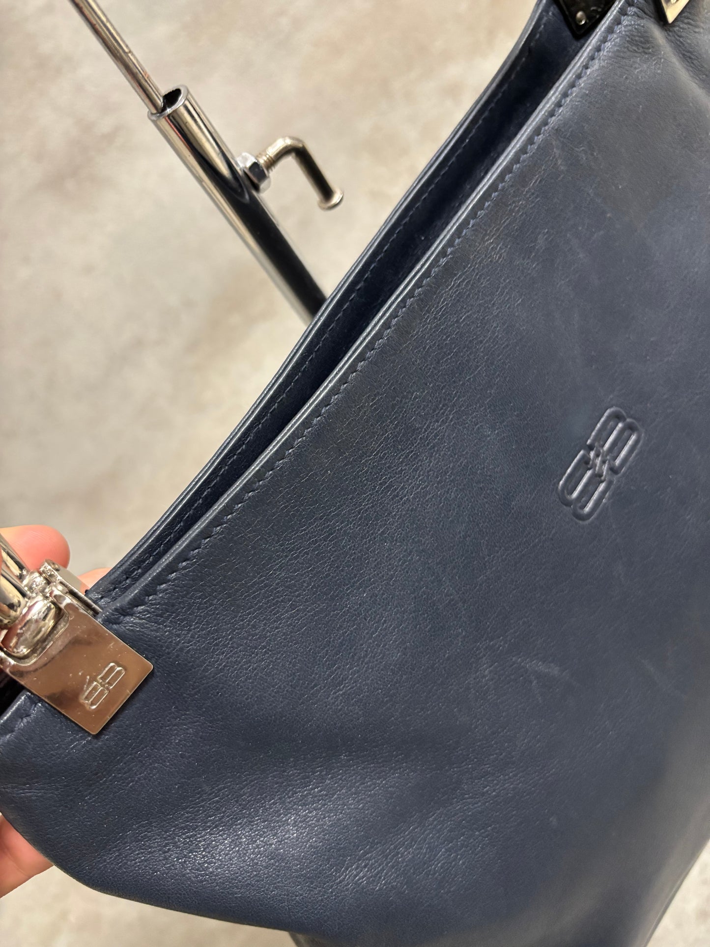 Bolso Hombro Cuero Balenciaga 00s Vintage