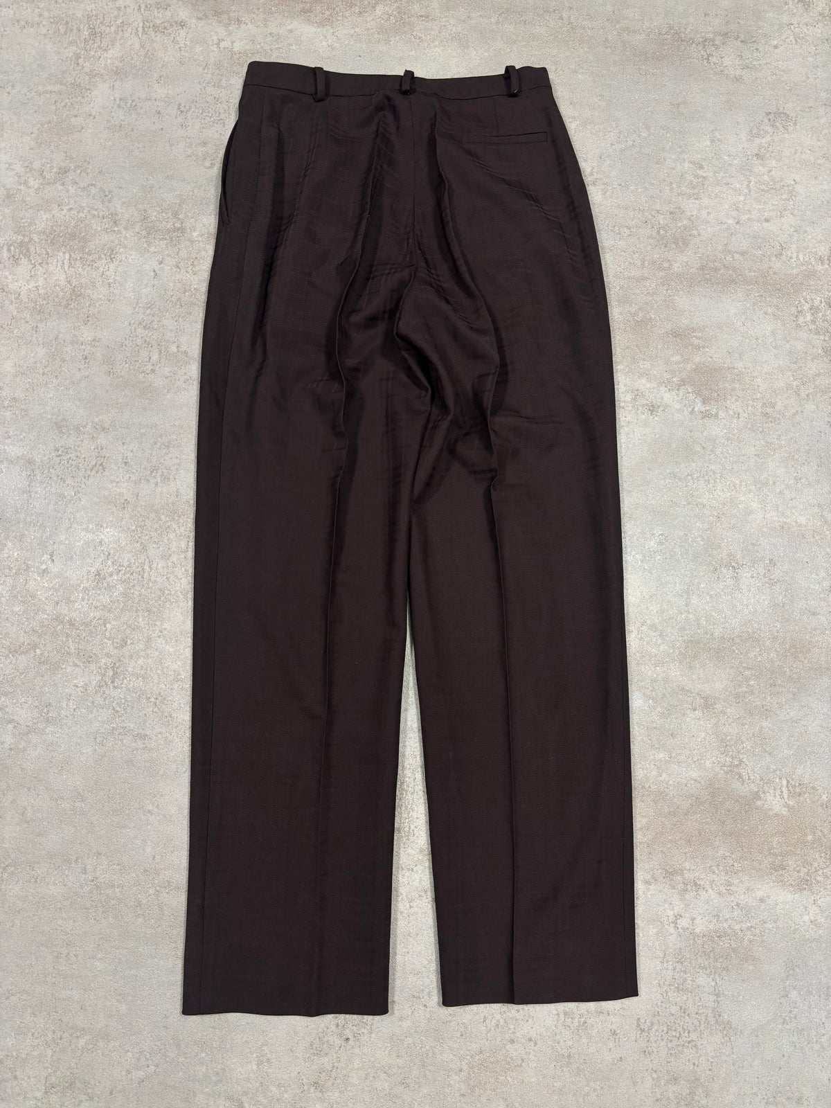 Pantalones Traje Pinza Estampado Cuadros Burberry 00s Vintage - M