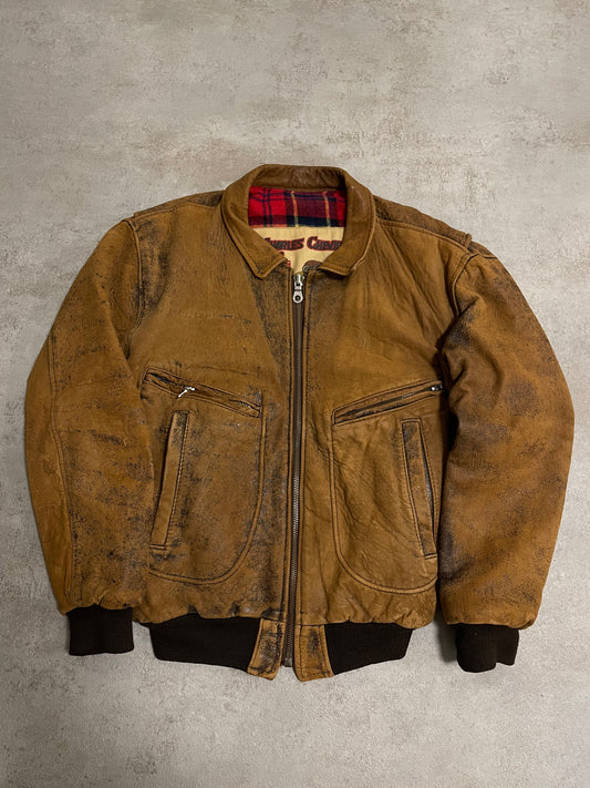 Chaqueta Aviador Cuero Vintage Charles Chevignon 80’s - M