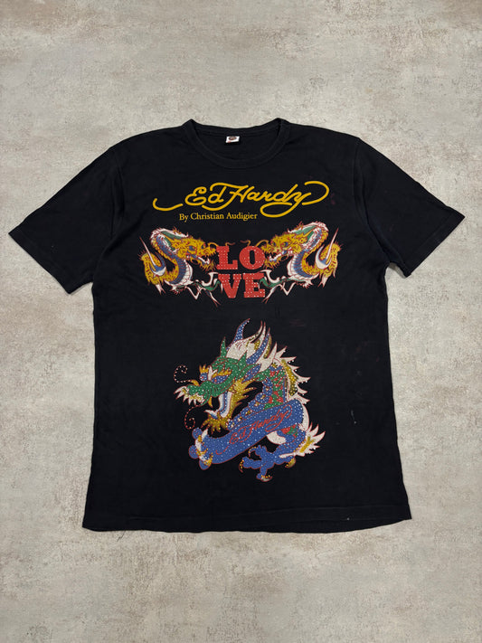 Camiseta Ed Hardy ‘Bootleg’ 00s Vintage - L