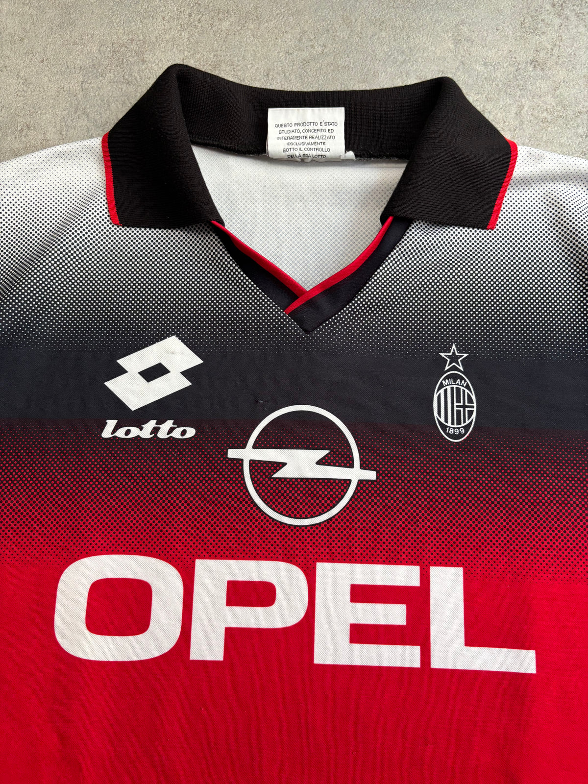 Camiseta Entrenamiento Lotto A.C Milán 1995/96 Vintage - XL