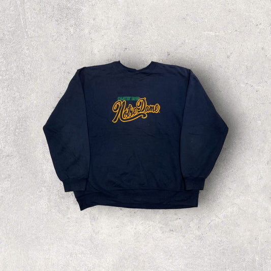 Nutmeg Mills Notre Dame 90s Vintage Sweatshirt - XL