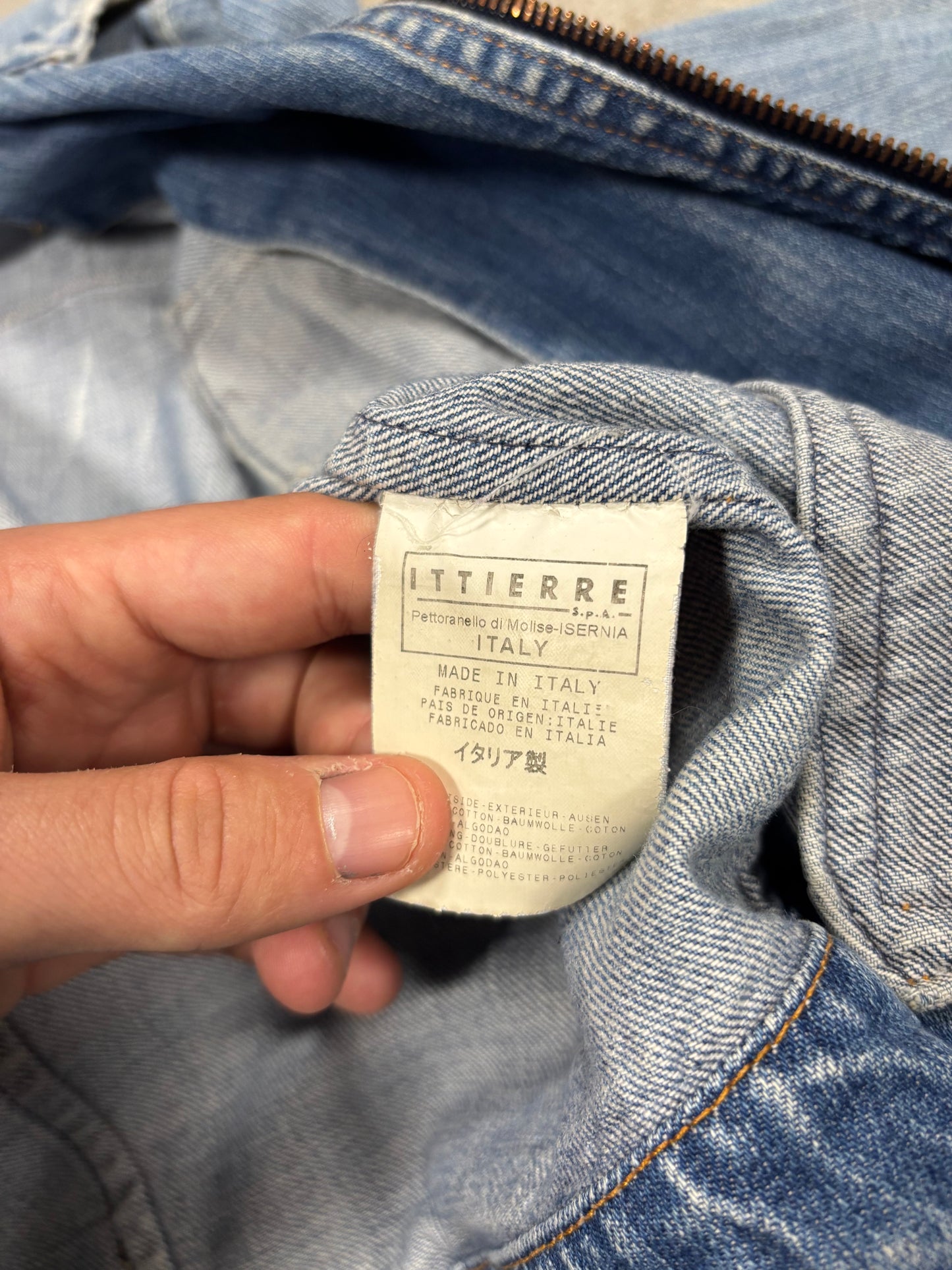 Chaqueta Modulable Vaquera Cargo Dolce & Gabbana 00s Vintage - S