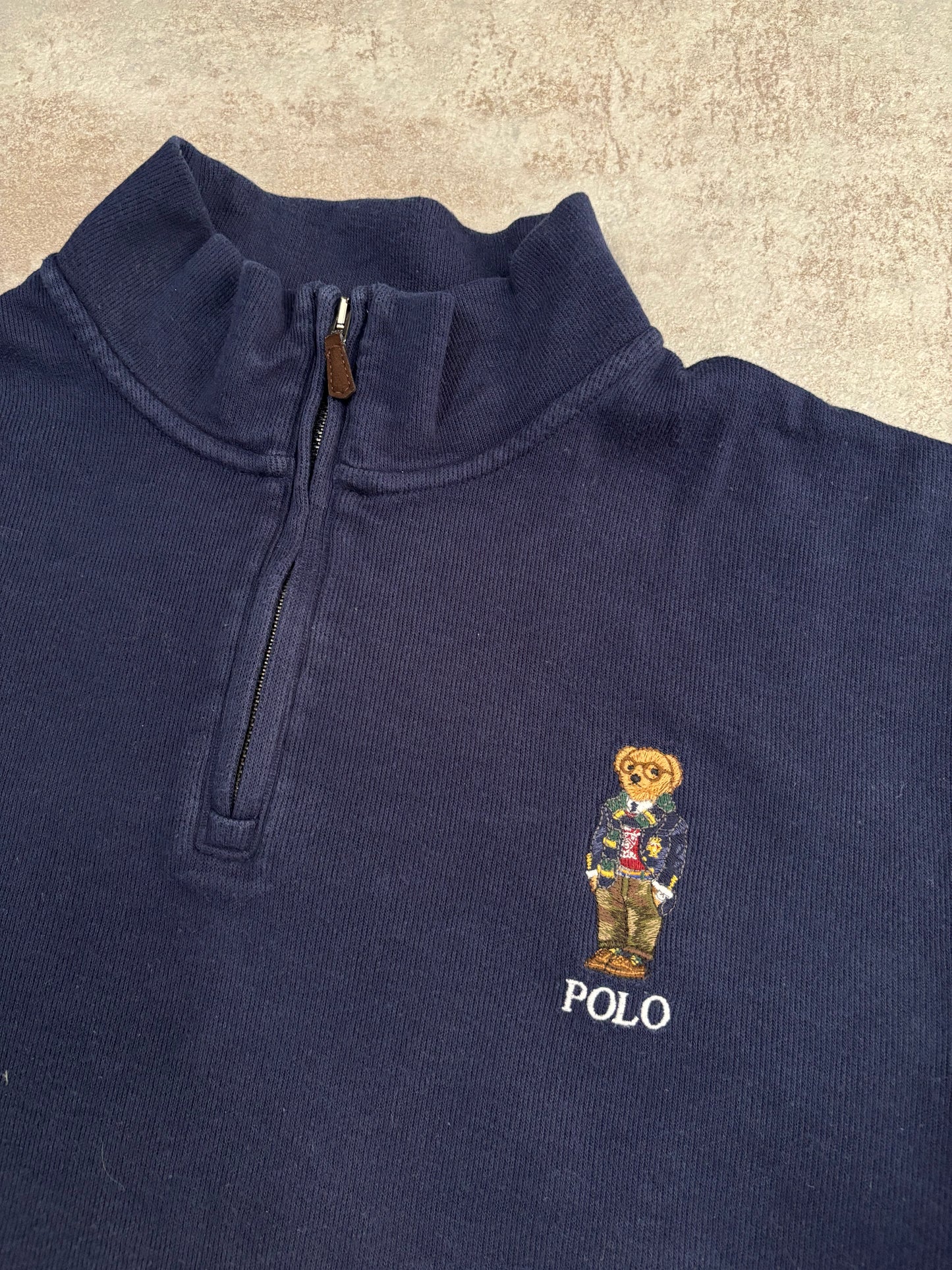 Half Zip Polo Ralph Lauren ‘Logo Bear Embroidered’ - XL