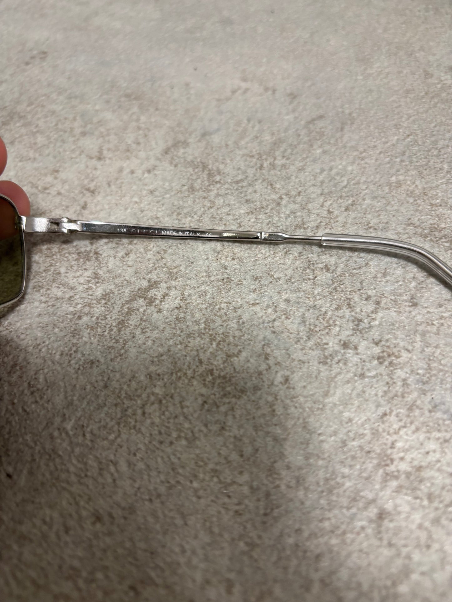 Gafas Rectangulares Metálicas Gucci 00s Vintage