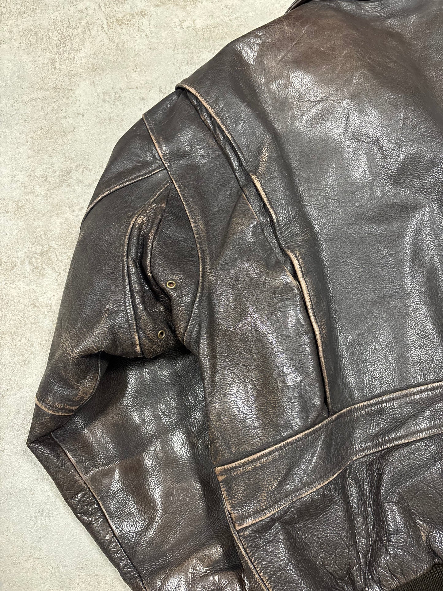 Chaqueta Cuero G-1 Avirex 1992 Vintage - L