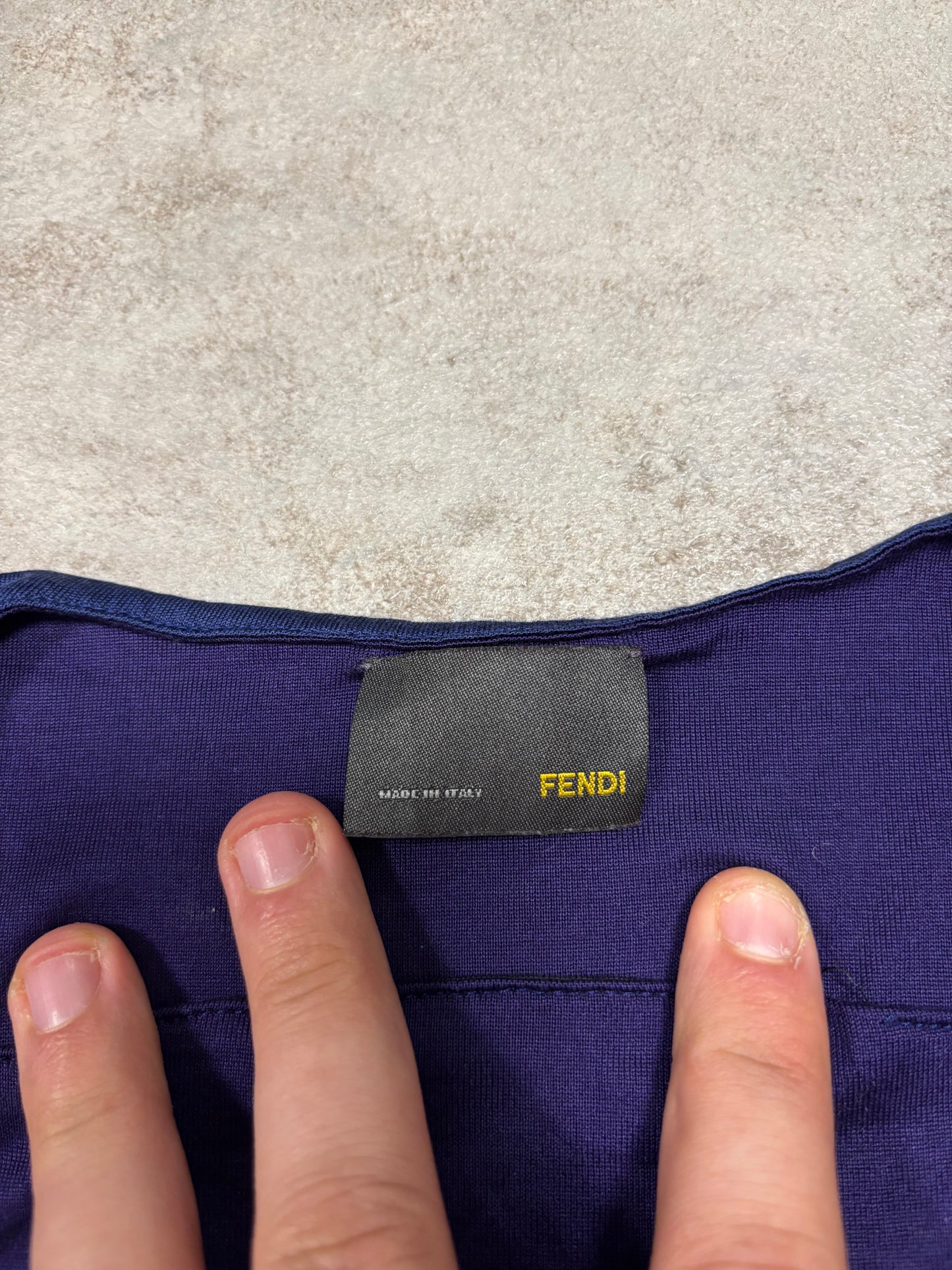 Camiseta Seda Fendi 00s Vintage - M