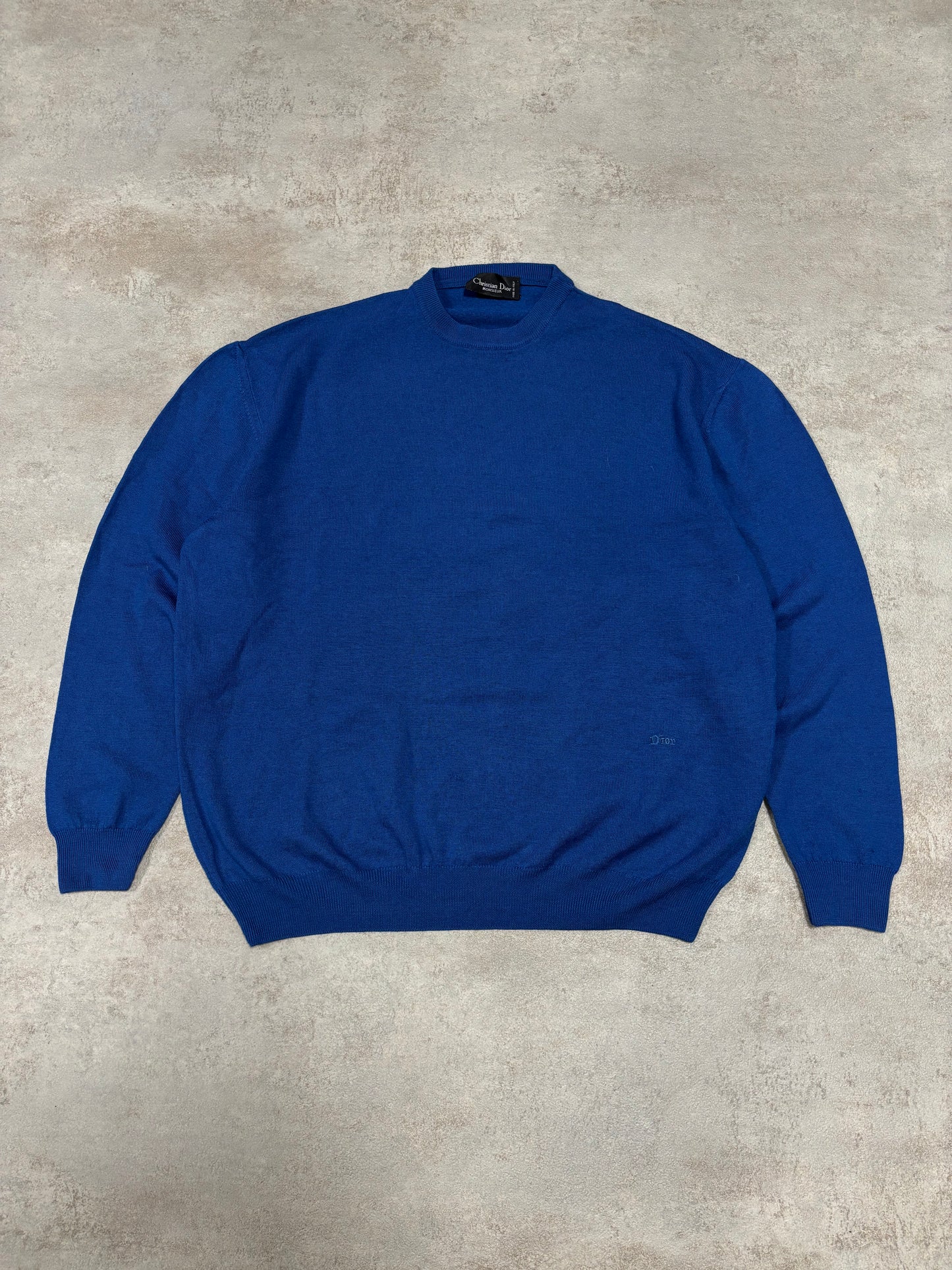 Jersey Cuello Redondo Christian Dior Monsieur 90s Vintage - M