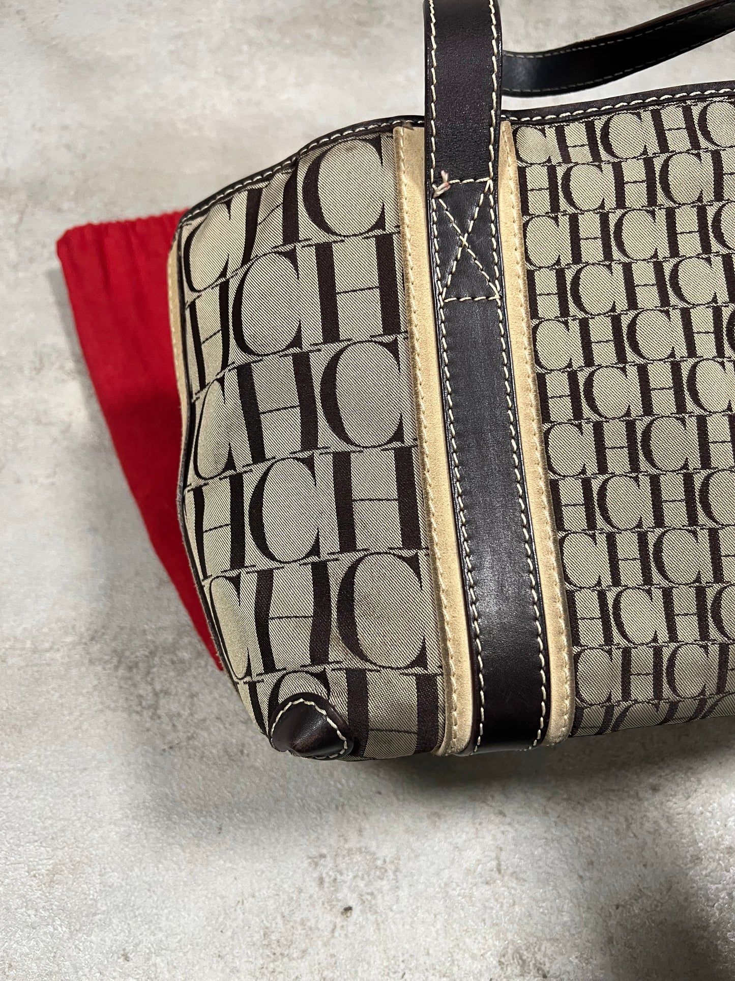 Bolso Tela Convertible Vintage Carolina Herrera 00’s Deadstock