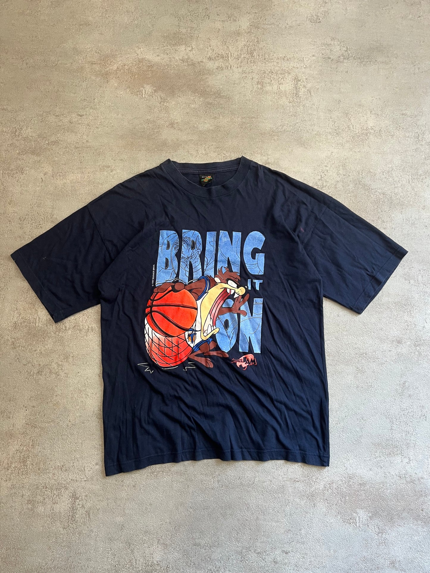 Camiseta Vintage Looney Tunes Space Jam 1997 - L