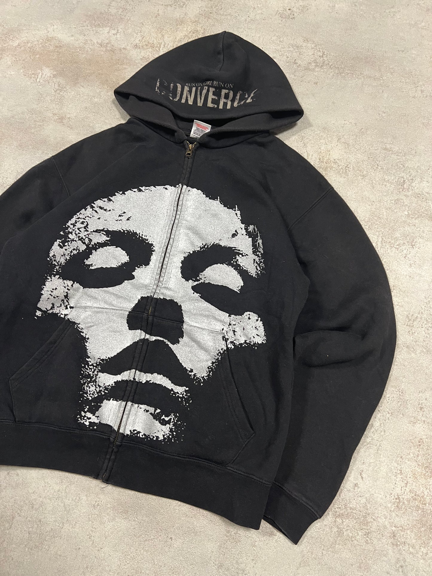 Sudadera Vintage Converge 2004 ‘Run on a girl run on’ - M