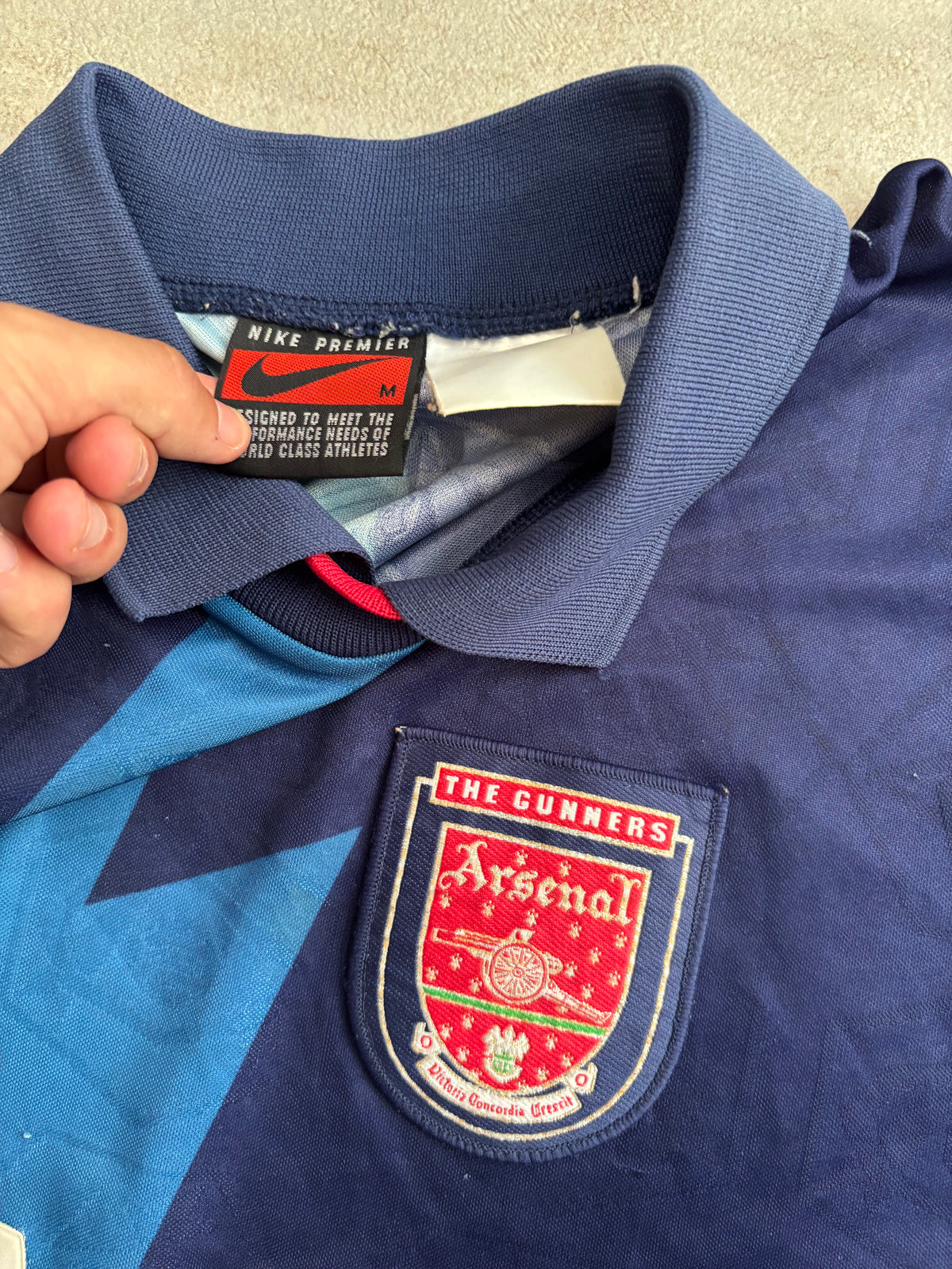 Camiseta Visitante Nike Premier Arsenal 1995/96 Vintage - M