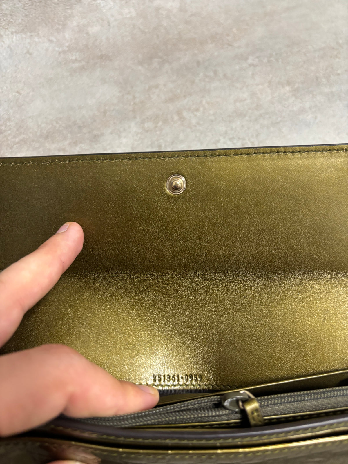 Cartera Charol Gucci ‘Guccissima’ Long Wallet 00s Vintage