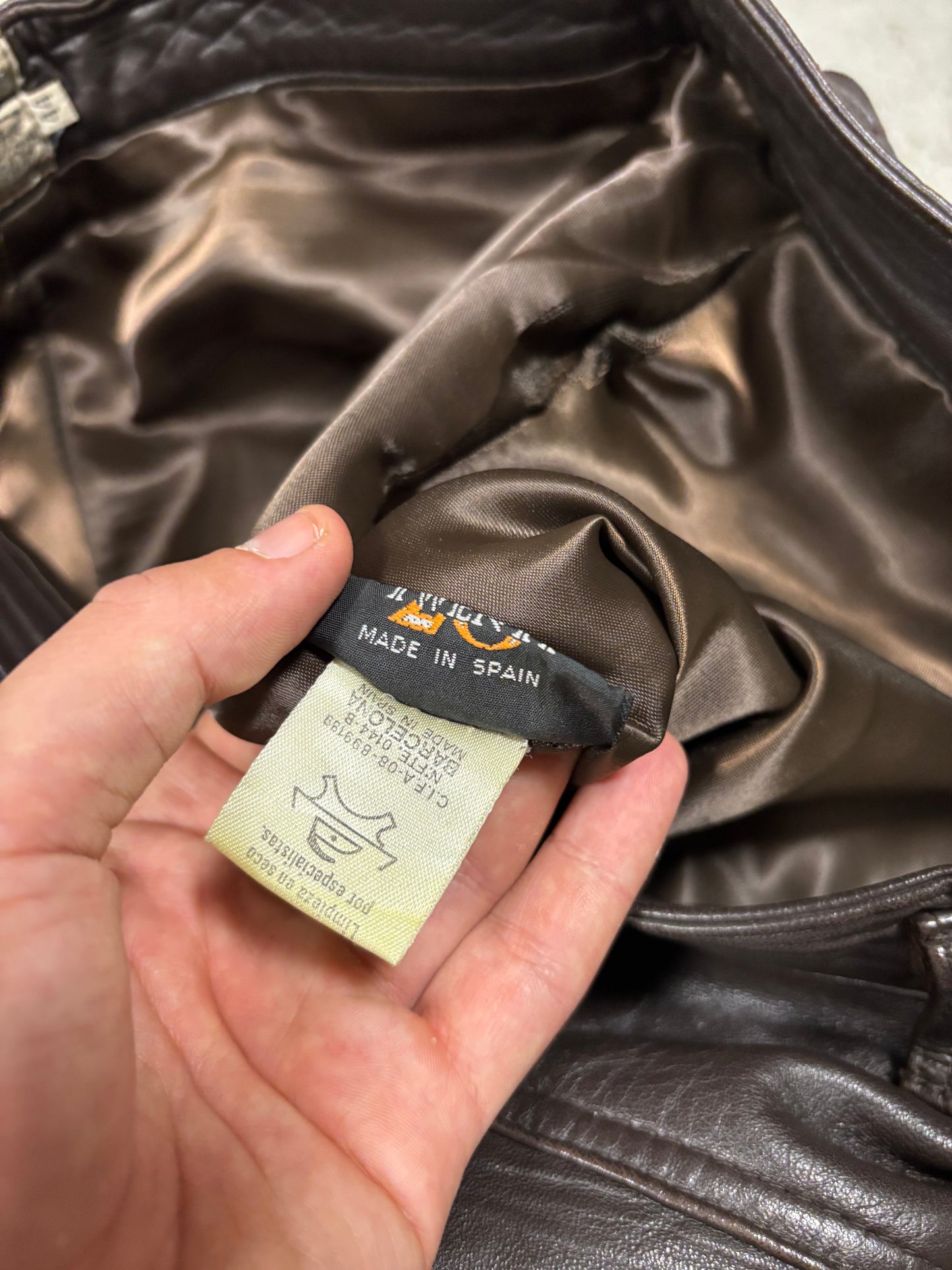 Pantalones Cuero Marithé François + Girbaud Millésimes 80s Vintage - M