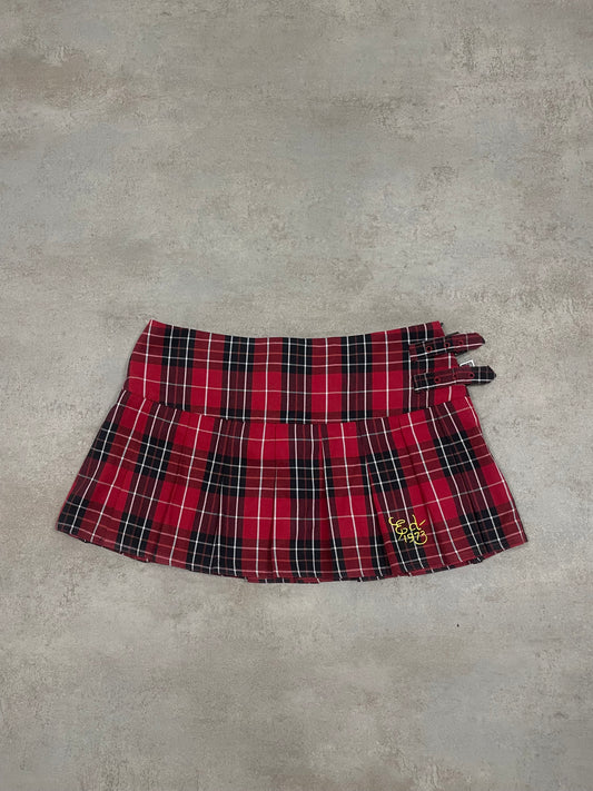 Mini Falda Cuadros Vintage Ed Hardy 00’s - M